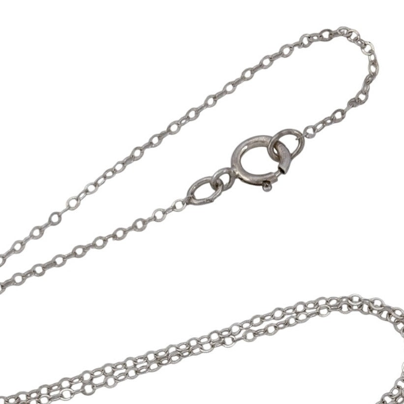 Vintage Sterling Silver 925 Cable Link Chain Necklace 16"