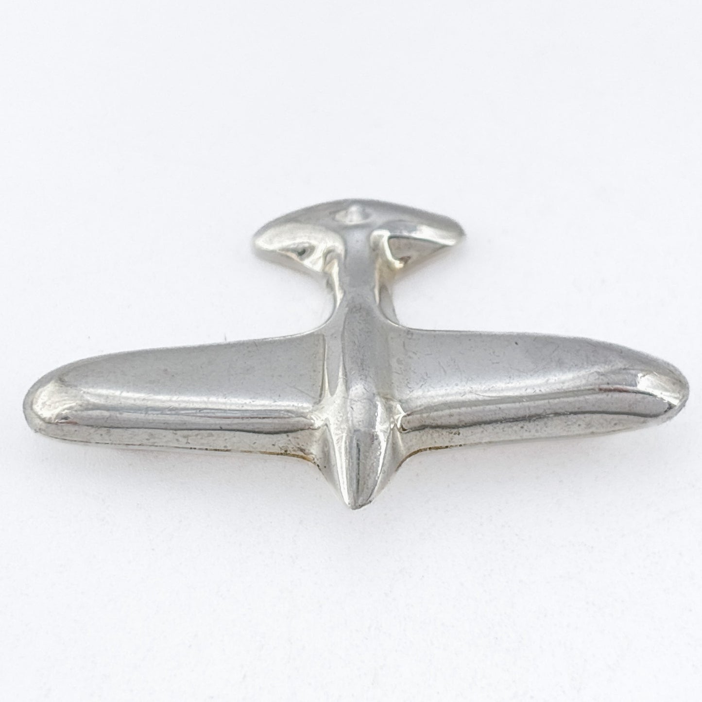 Vintage Mexican Taxco Sterling Silver 925 Airplane Brooch