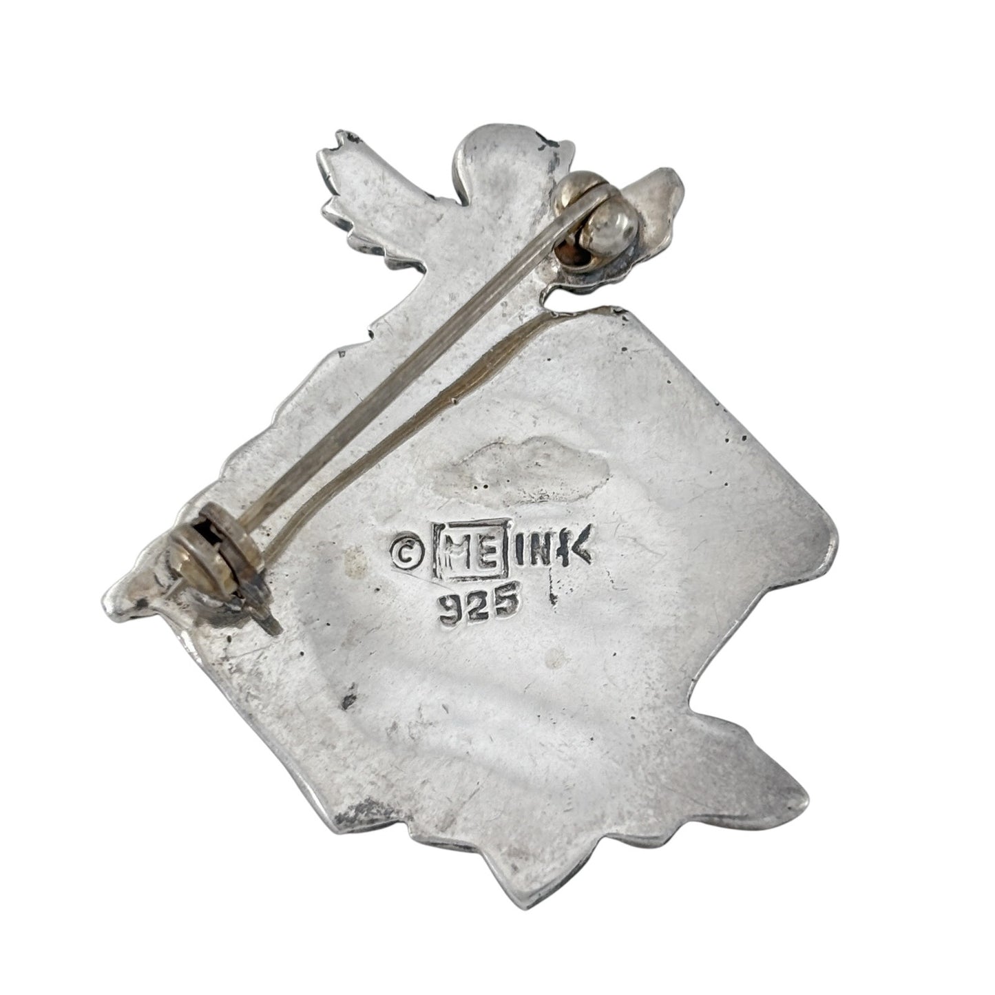 Vintage Sterling Silver 925 Mary Engelbreit Birdhouse Brooch