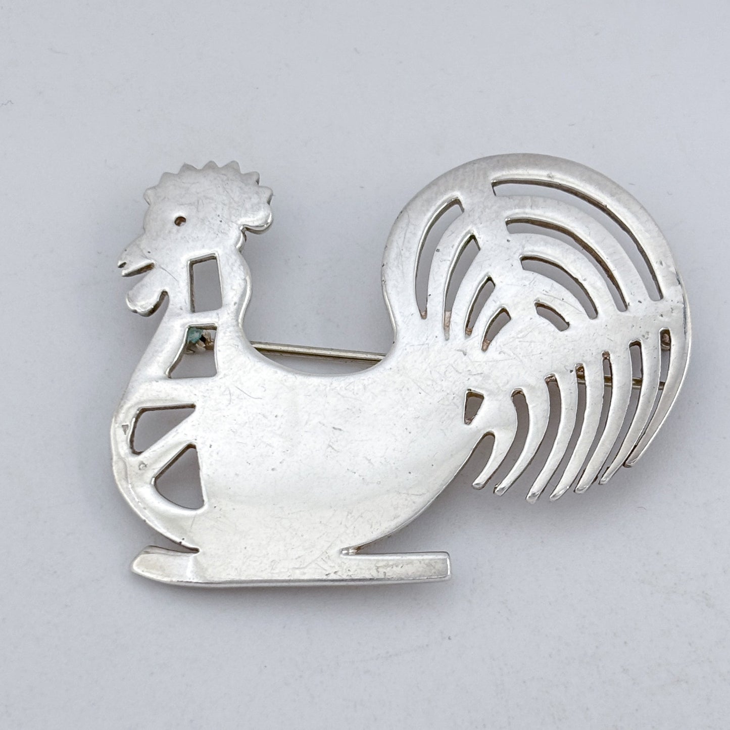Vintage AARFAC Sterling Silver 925 Rooster Brooch
