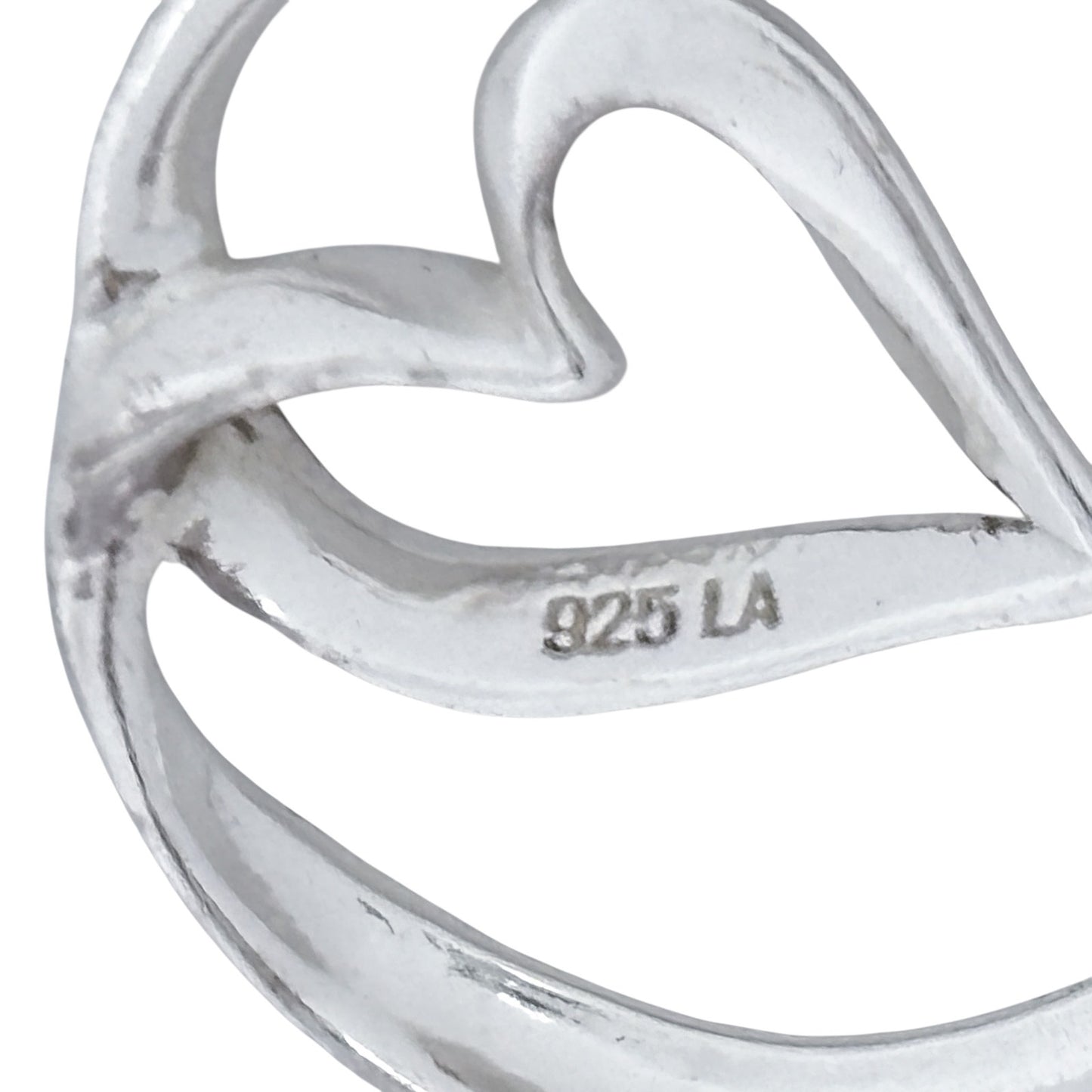 Sisters Inspirational Quote Heart Infinity Pendant | Vintage Sterling Silver 925