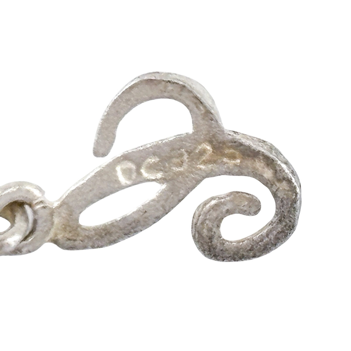 Vintage Sterling Silver 925 Alphabet Letter L Dangle Charm