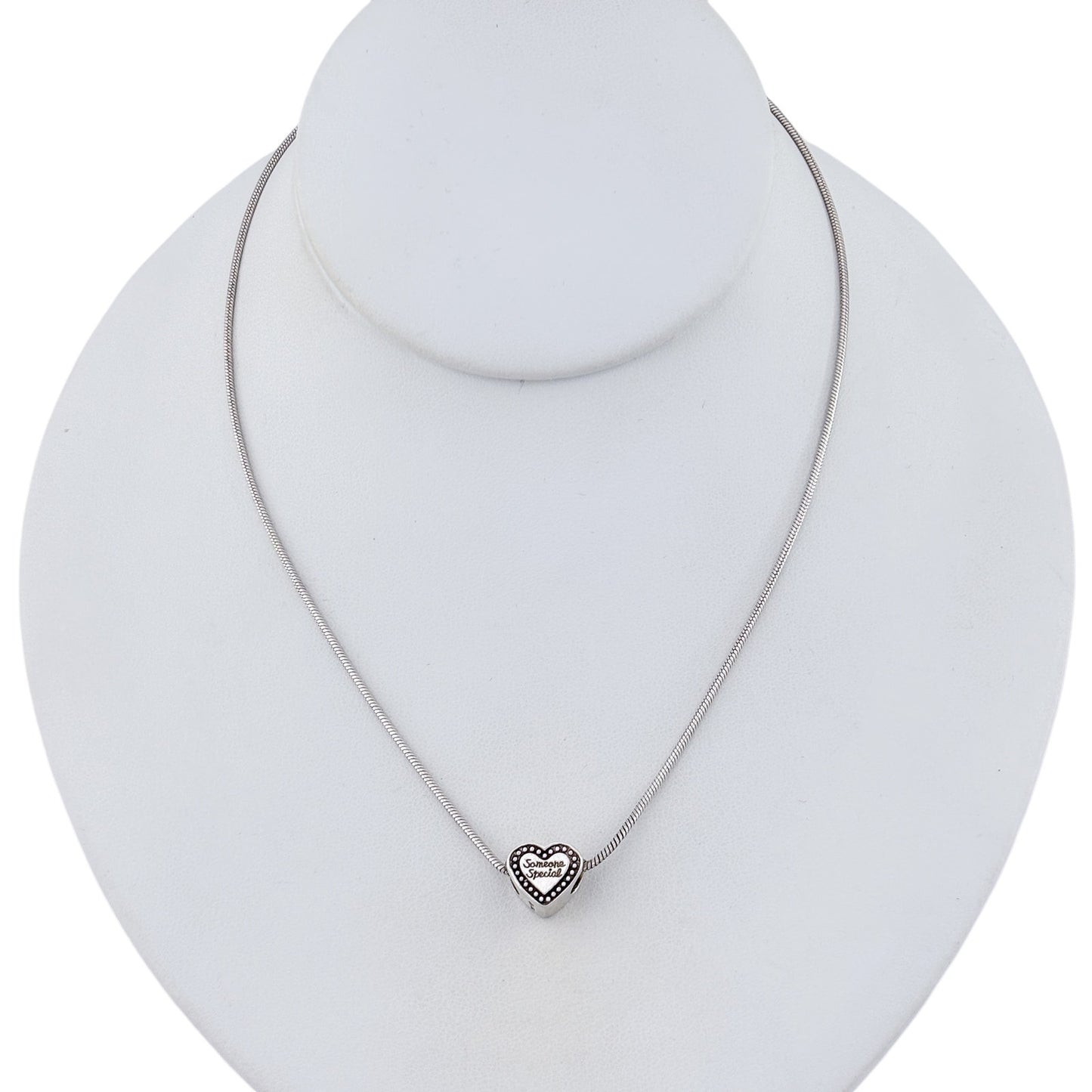 Vintage Sterling Silver 925 “Someone Special” Heart Necklace 16"