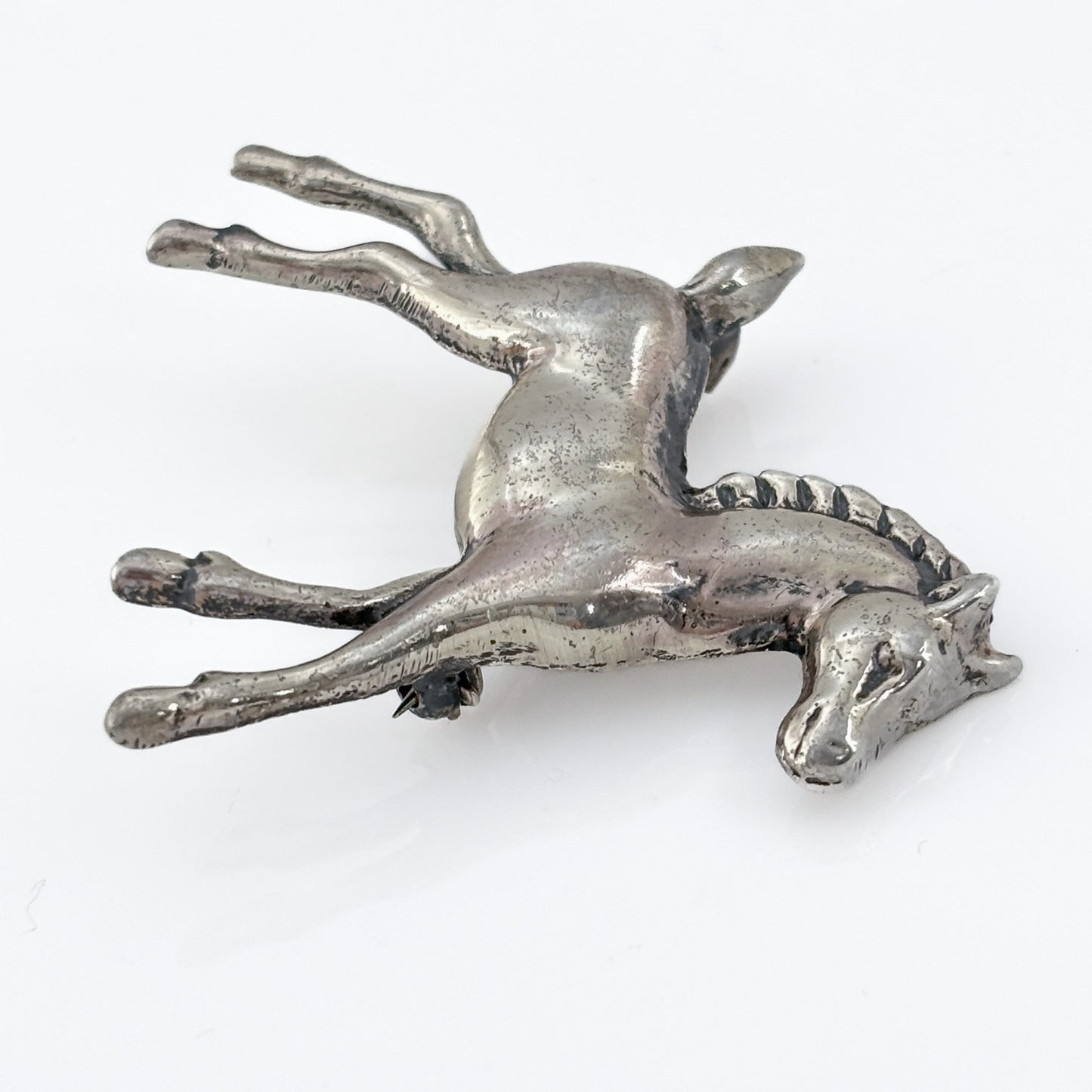 Vintage Sterling Silver 925 Horse Foal Brooch