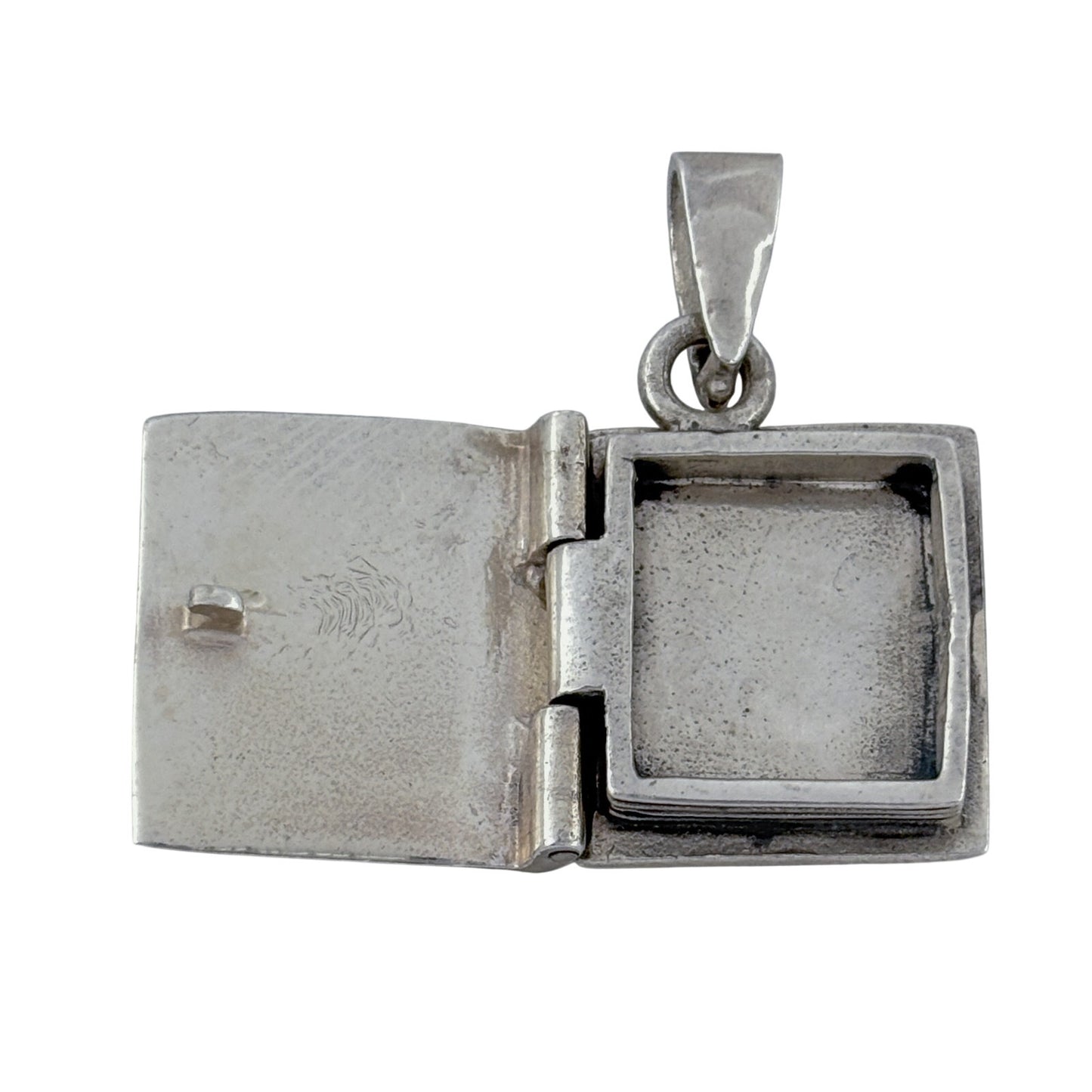 Vintage Sterling Silver 925 Bible Locket Pendant