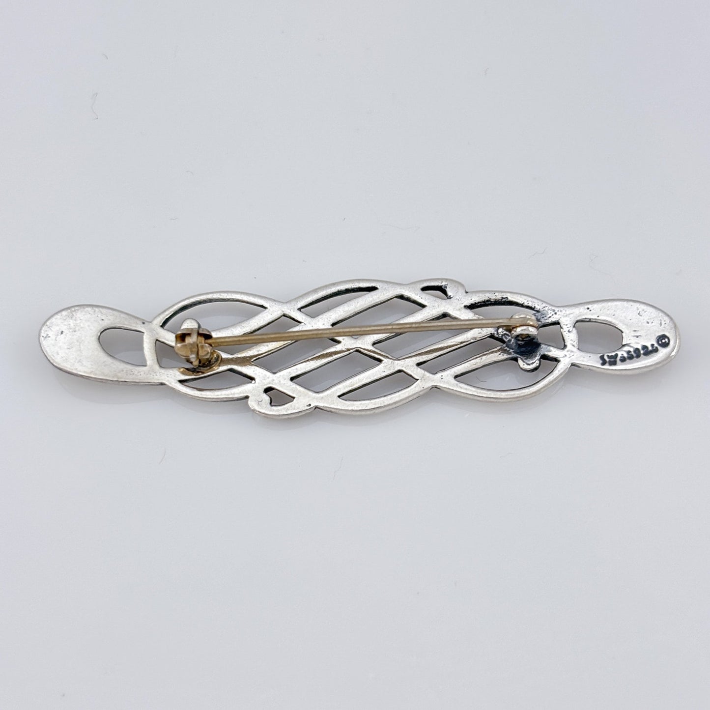 Vintage Sterling Silver 925 Celtic Knot Brooch