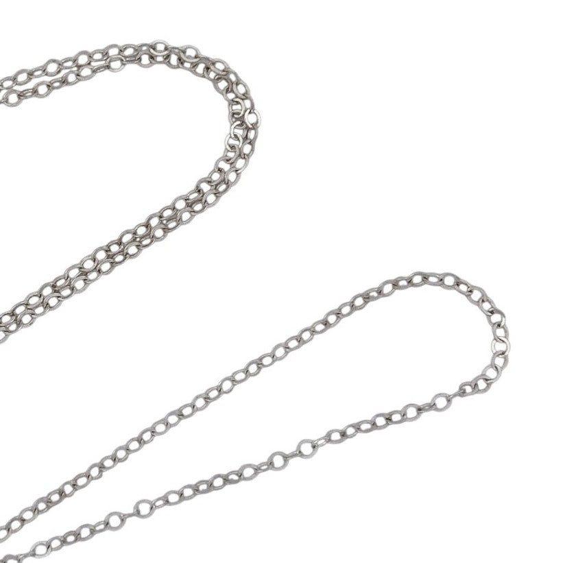 Vintage Sterling Silver 925 Cable Link Chain Necklace 16"