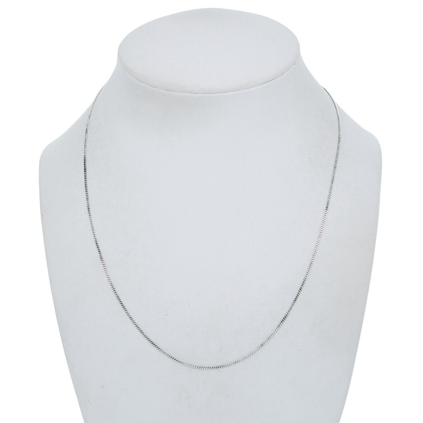 Vintage Italy Sterling Silver 925 Cuban Link Chain Necklace 17.5"