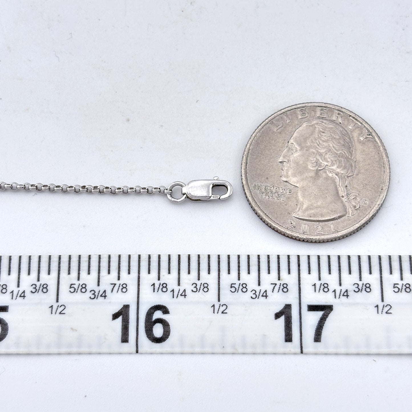 Vintage Sterling Silver 925 Swinging Girl Pendant Necklace 16.5"