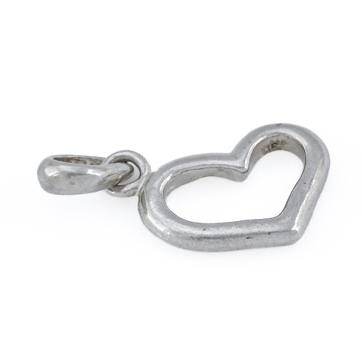 Vintage Sterling Silver 925 Open Heart Pendant