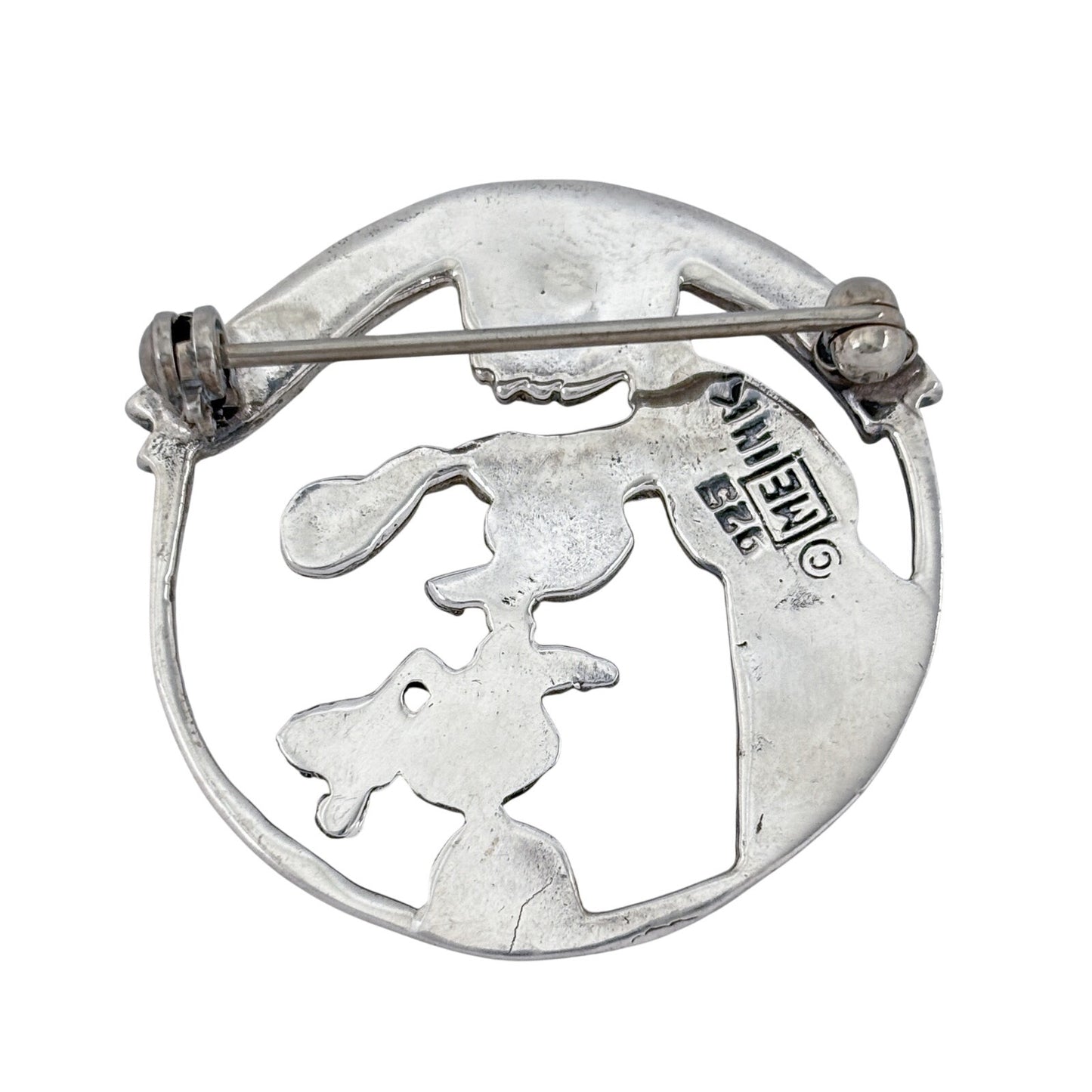 Vintage Sterling Silver 925 Thank A Teacher Brooch