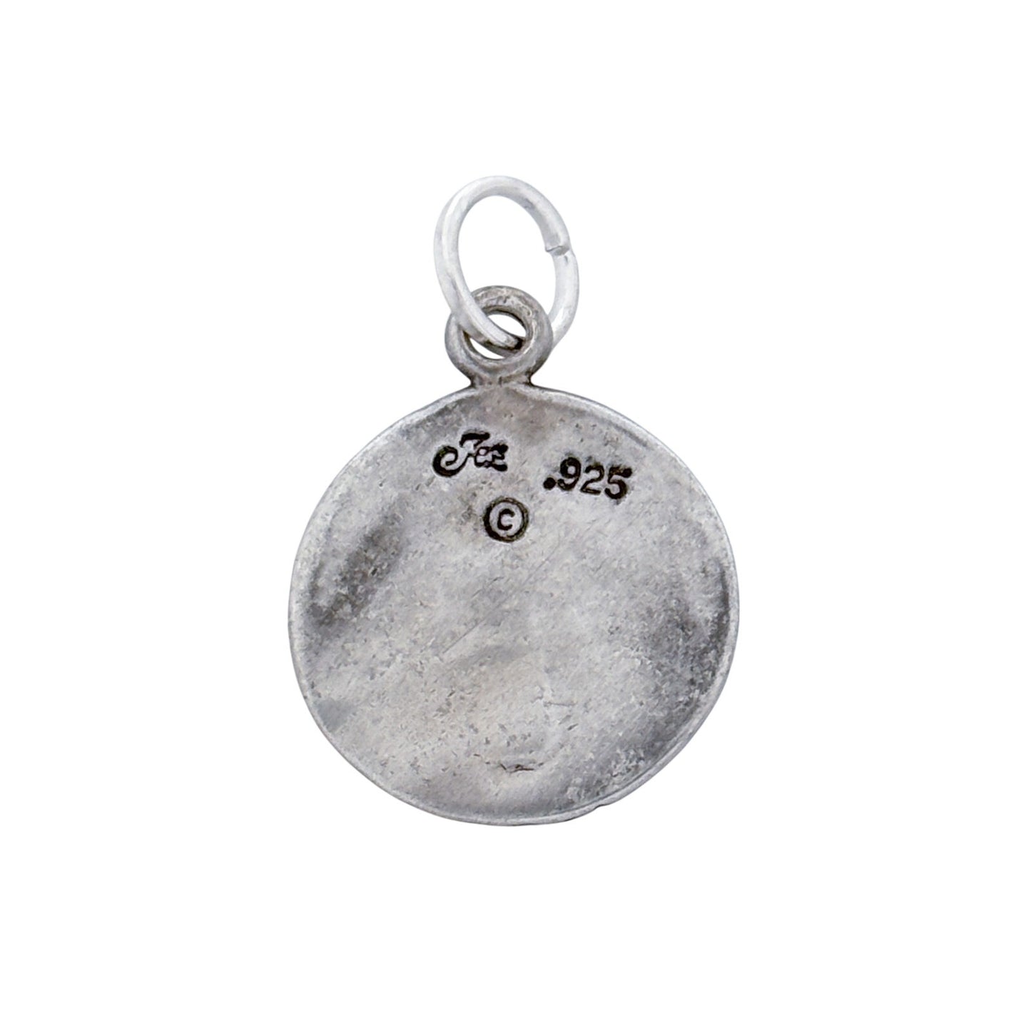 Vintage Sterling Silver 925 Virgin Mary Medal Pendant