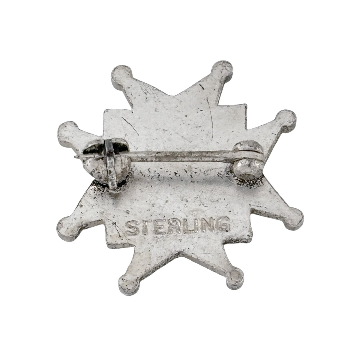 Vintage Sterling Silver 925 Prudential Old Guard POG Star Pin