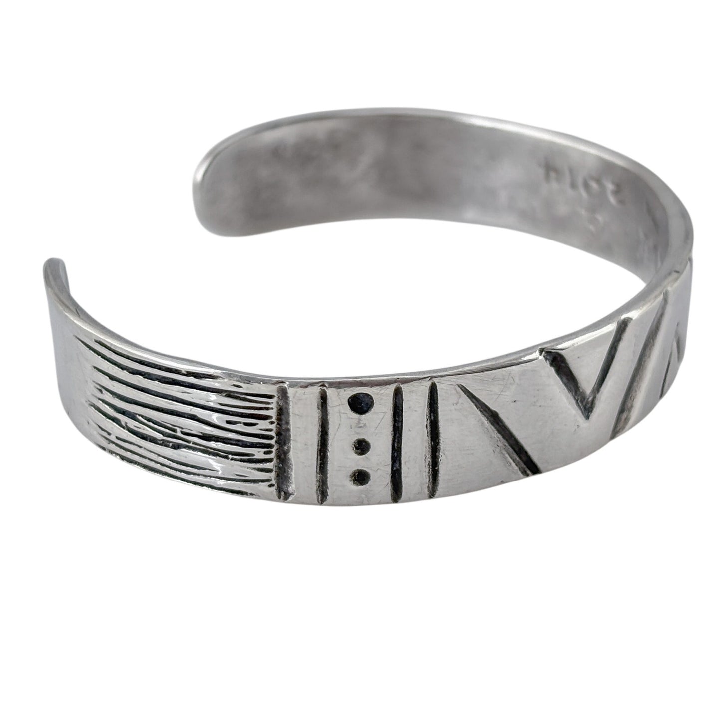 W.L. Royall Sterling Silver 925 39.2 gram Cuff Bracelet 7.5"