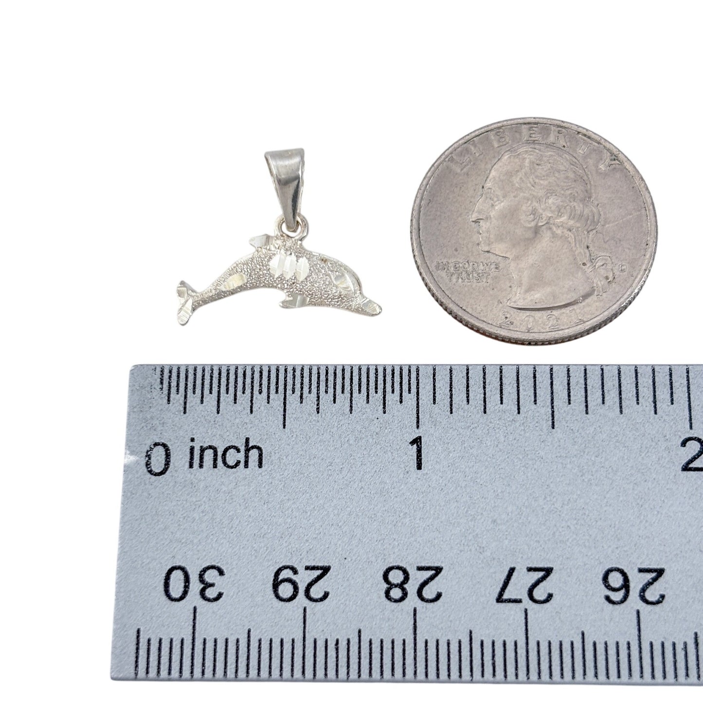Vintage Sterling Silver 925 Dolphin Pendant