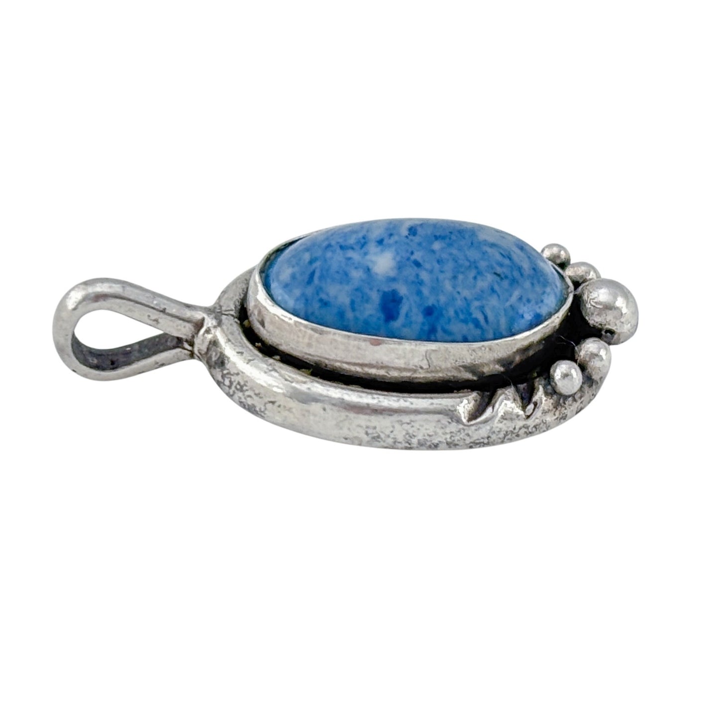 Vintage Sterling Silver 925 Sodalite Pendant