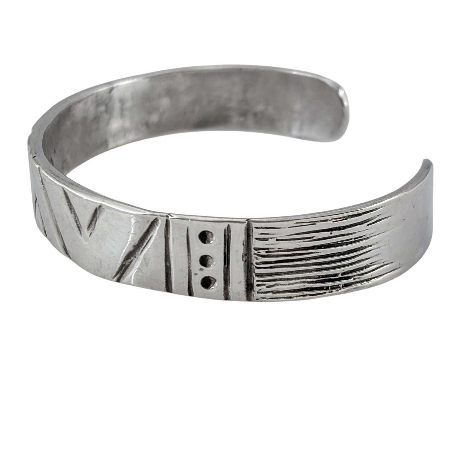 W.L. Royall Sterling Silver 925 39.2 gram Cuff Bracelet 7.5"