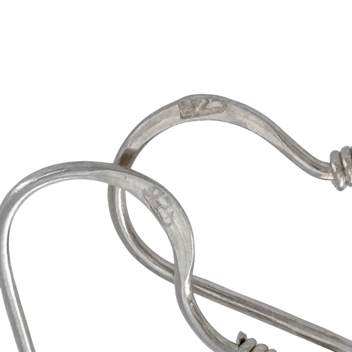 Vintage Sterling Silver 925 Graduated Swirl Dangle Earrings