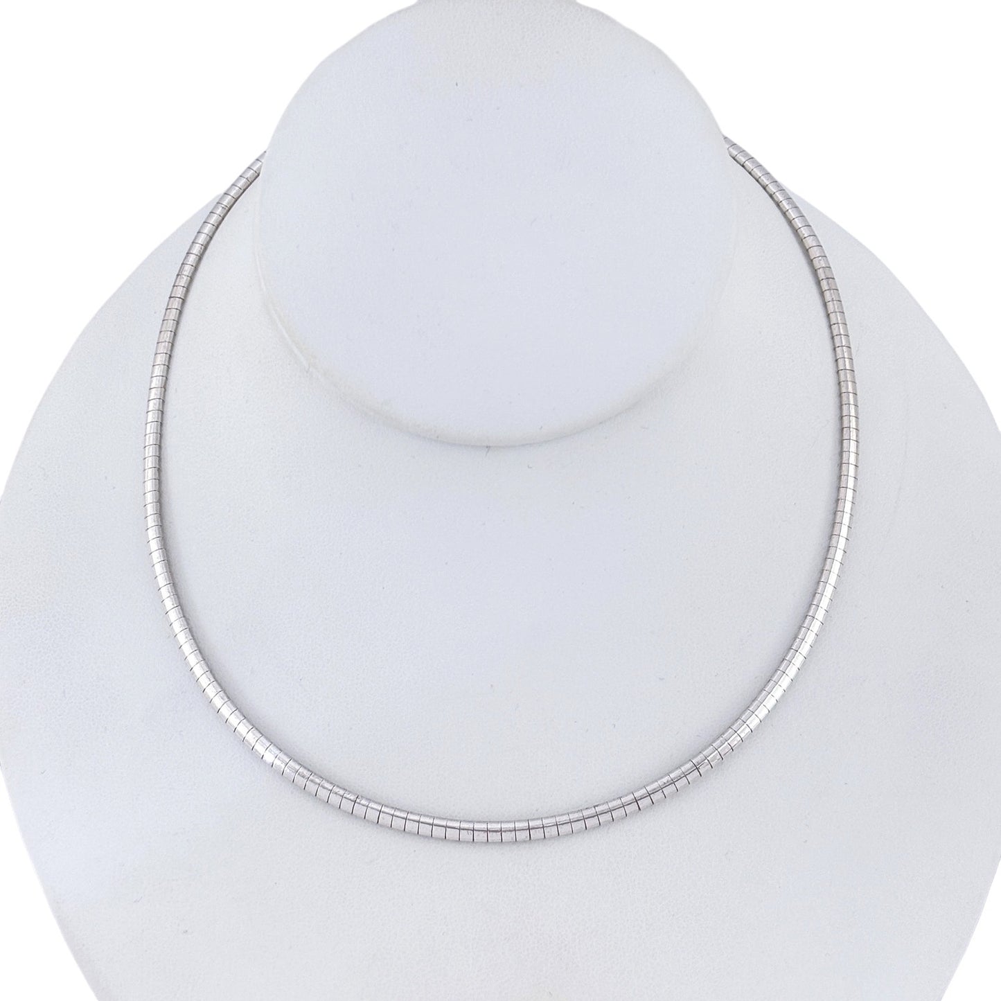 Vintage Italain Sterling Silver 925 Omega Necklace 16"