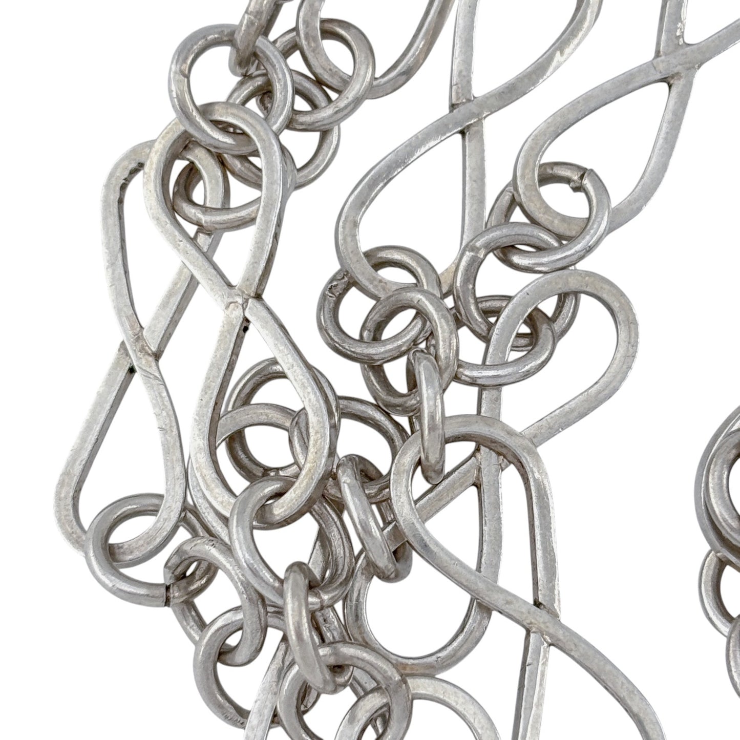 Vintage Sterling Silver 925 Infinity Link Chain Necklace 55"