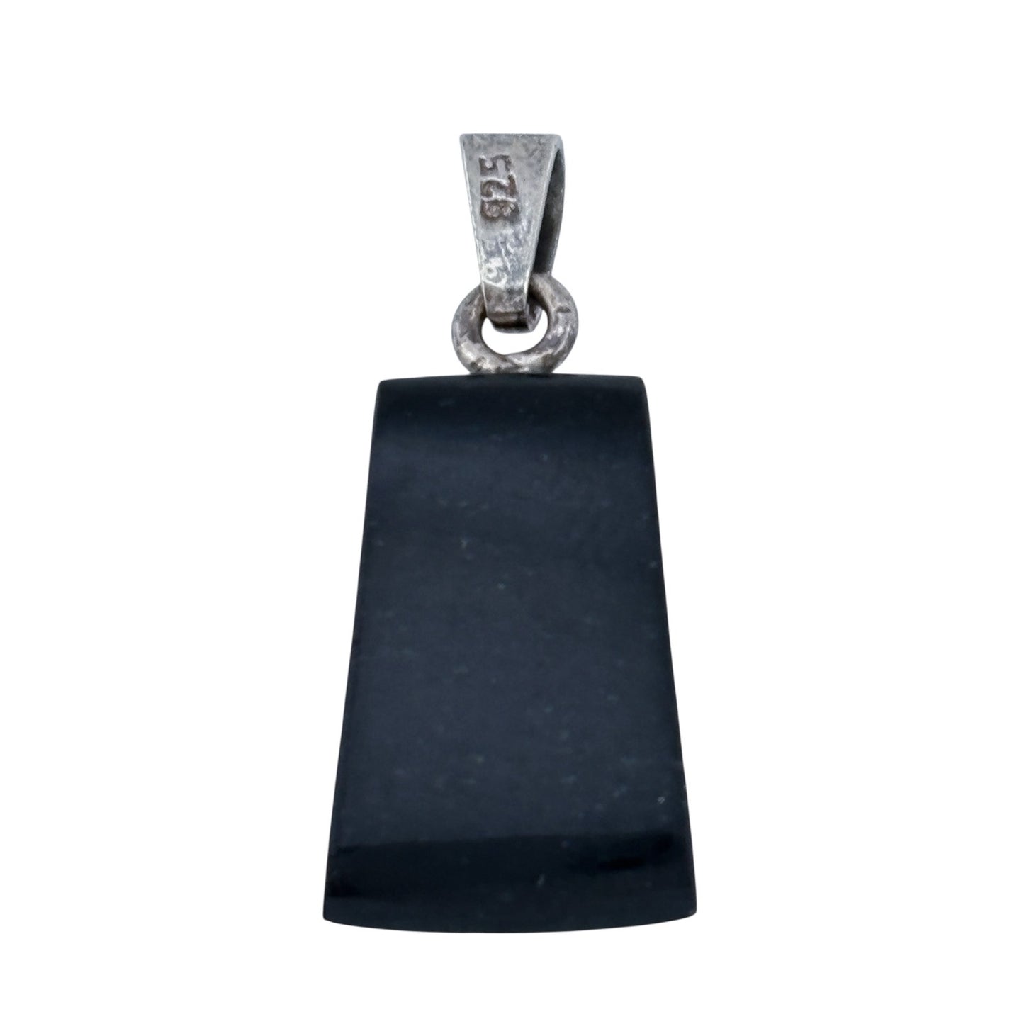 Vintage Sterling Silver 925 Black Onyx Pendant