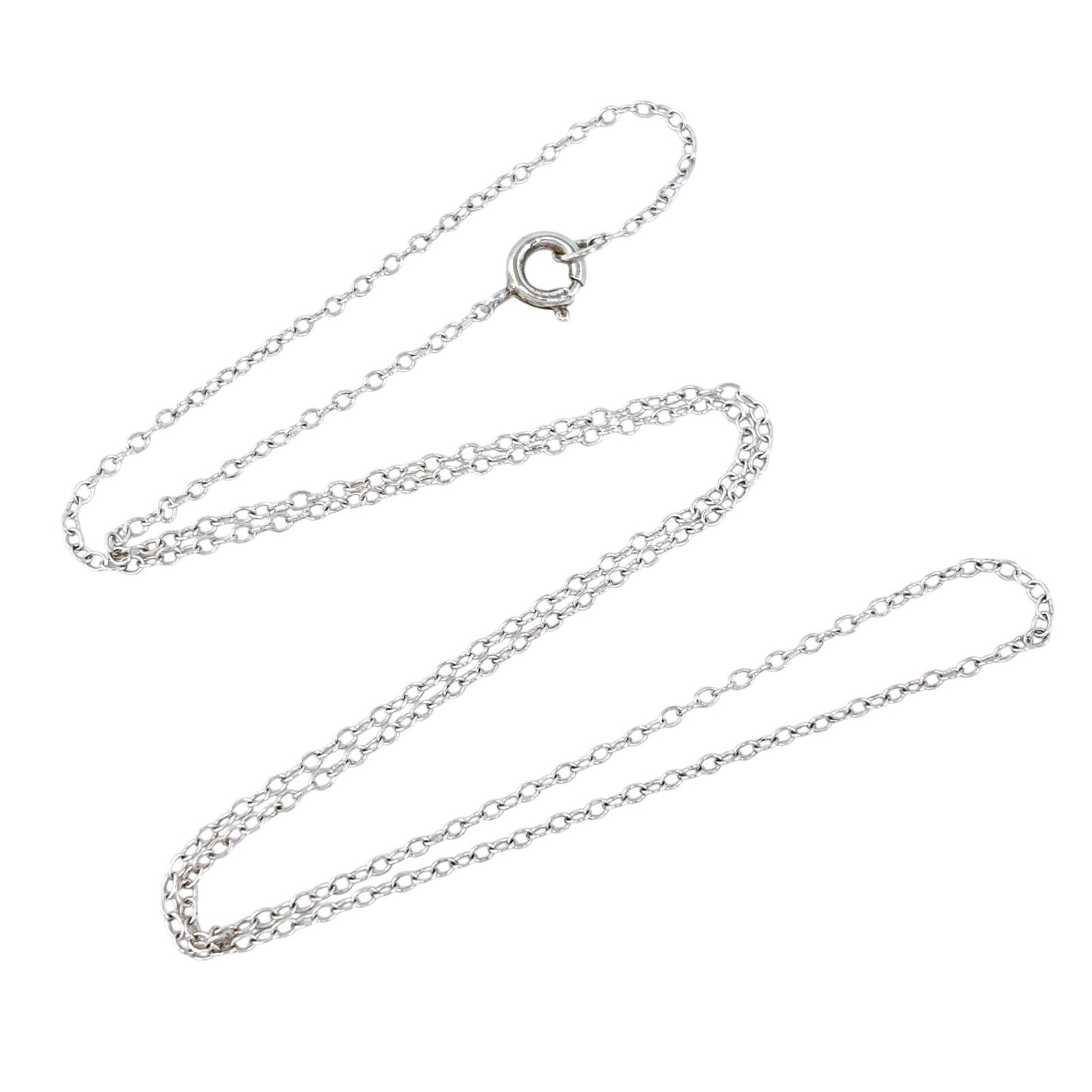 Vintage Sterling Silver 925 Cable Chain Necklace 18.5"