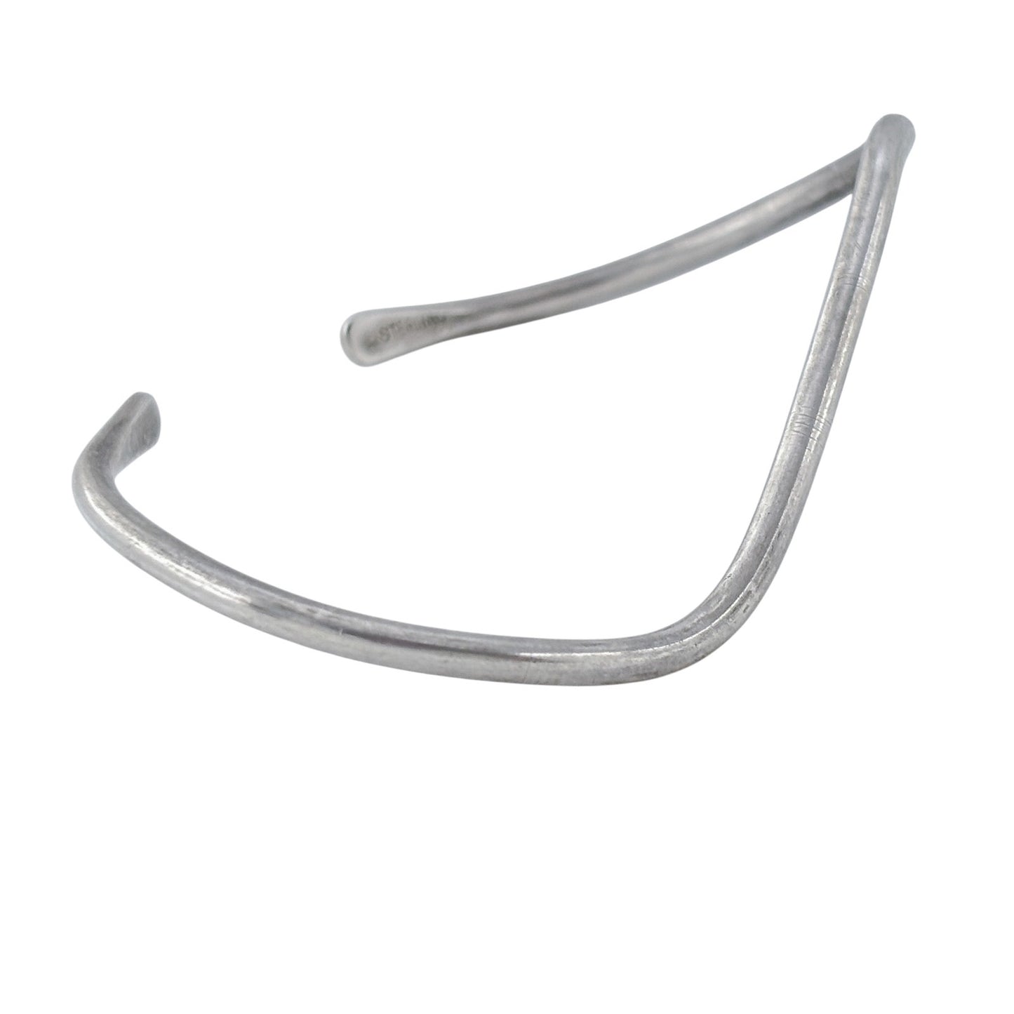 Vintage Sterling Silver 925 Wavy Cuff Bracelet 6"