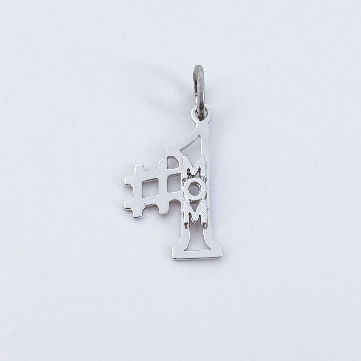 Vintage Beau Sterling Silver 925 "#1 Mom" Pendant