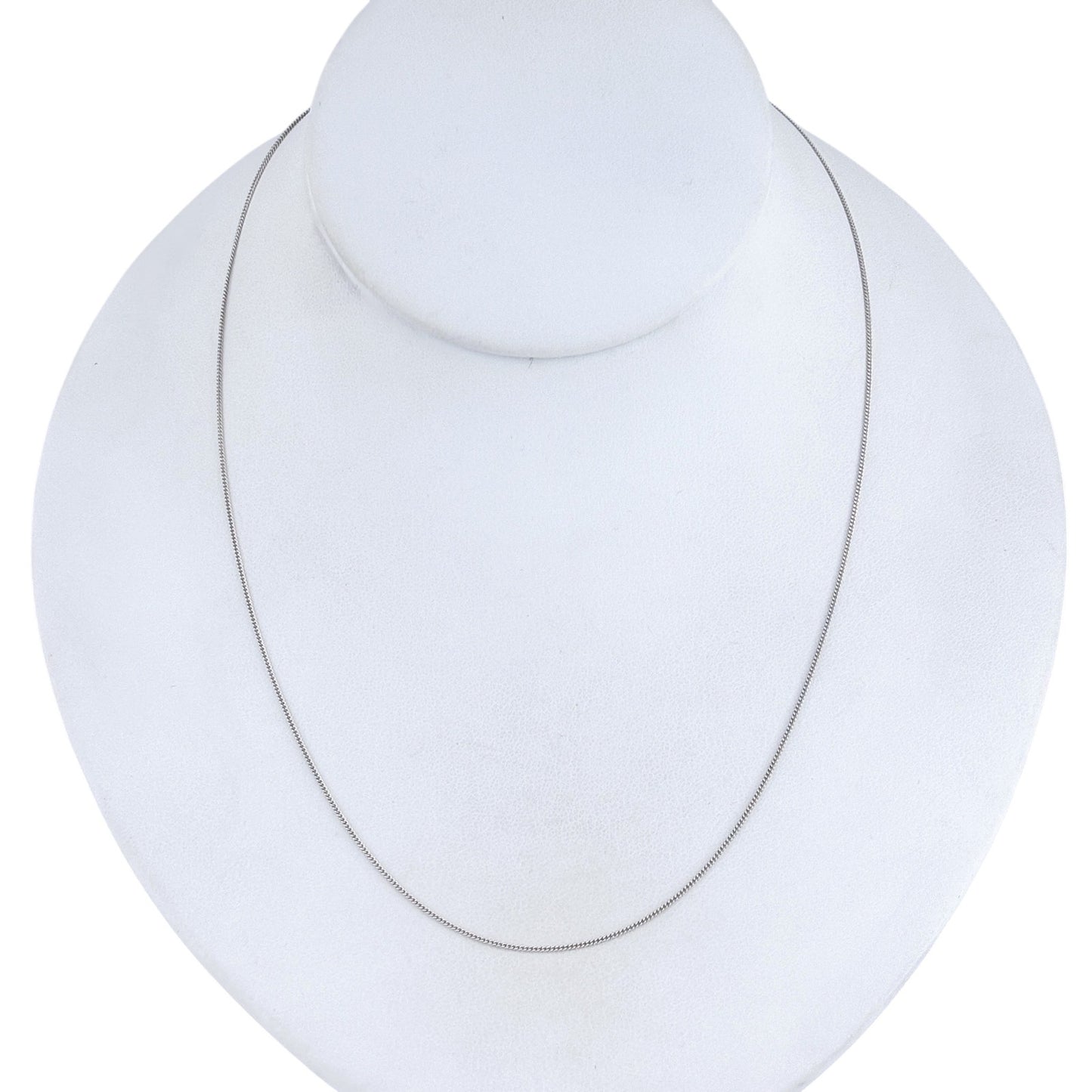 Vintage Sterling Silver 925 Curb Chain Necklace 18"