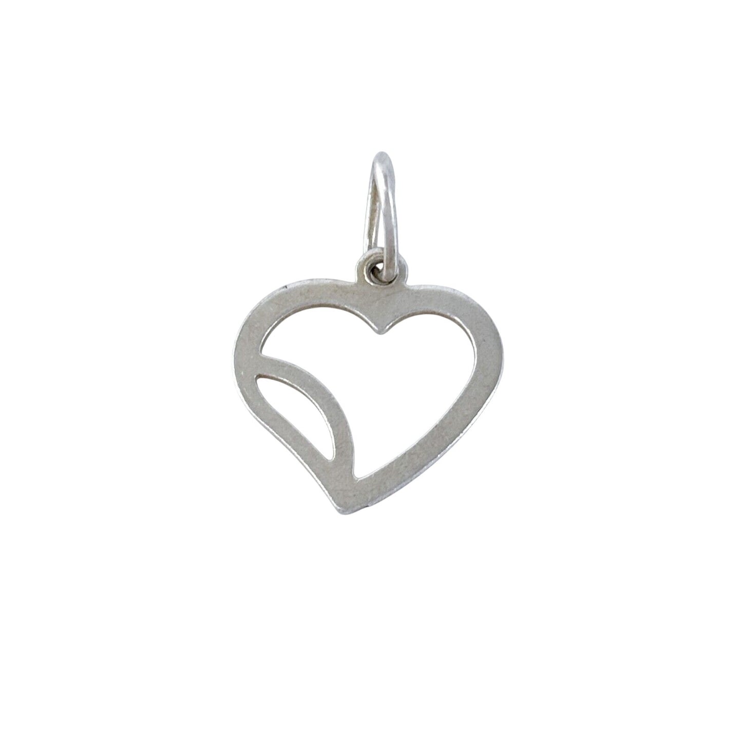 Vintage Sterling Silver 925 Openwork Heart Pendant