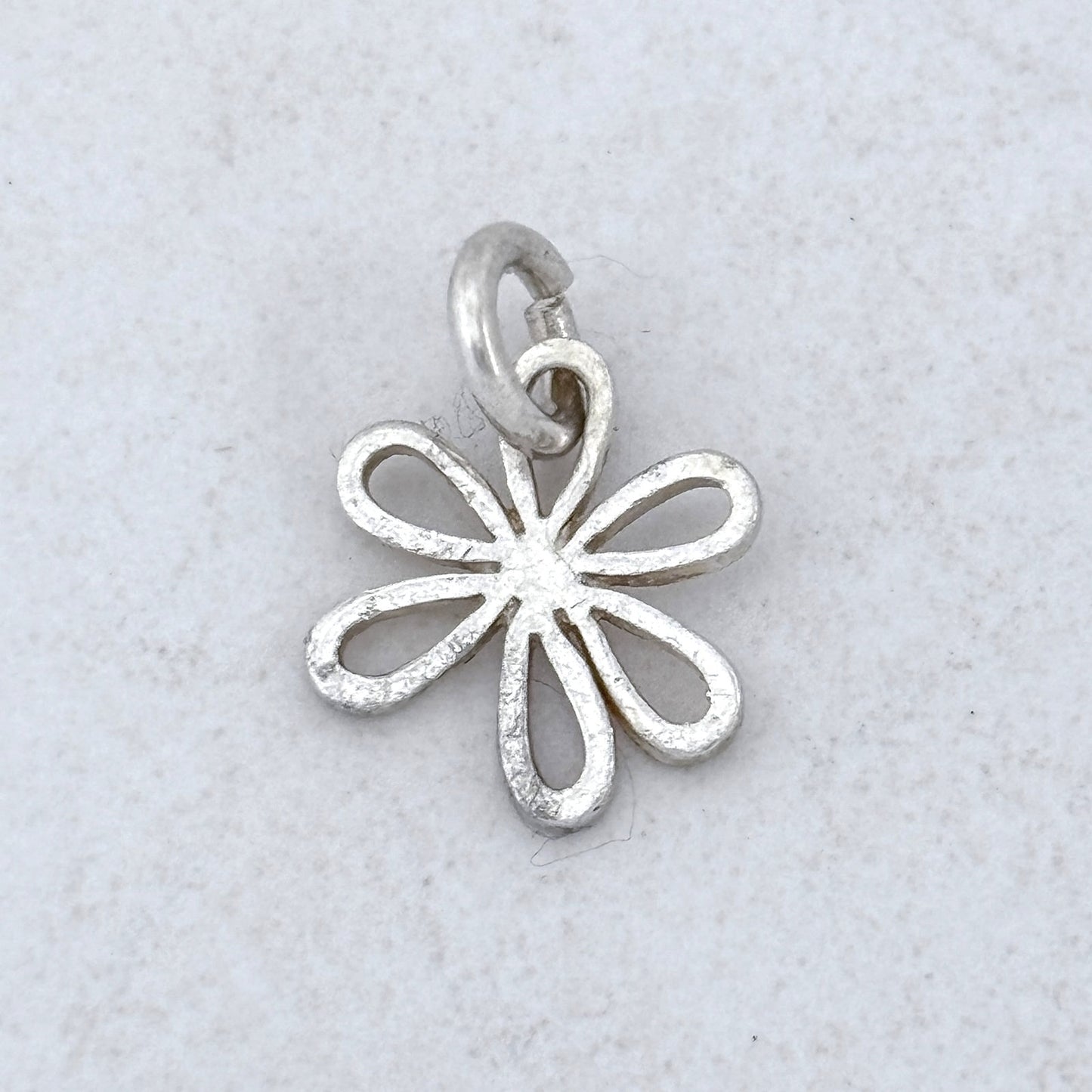 Vintage Sterling Silver 925 Dainty Flower Charm