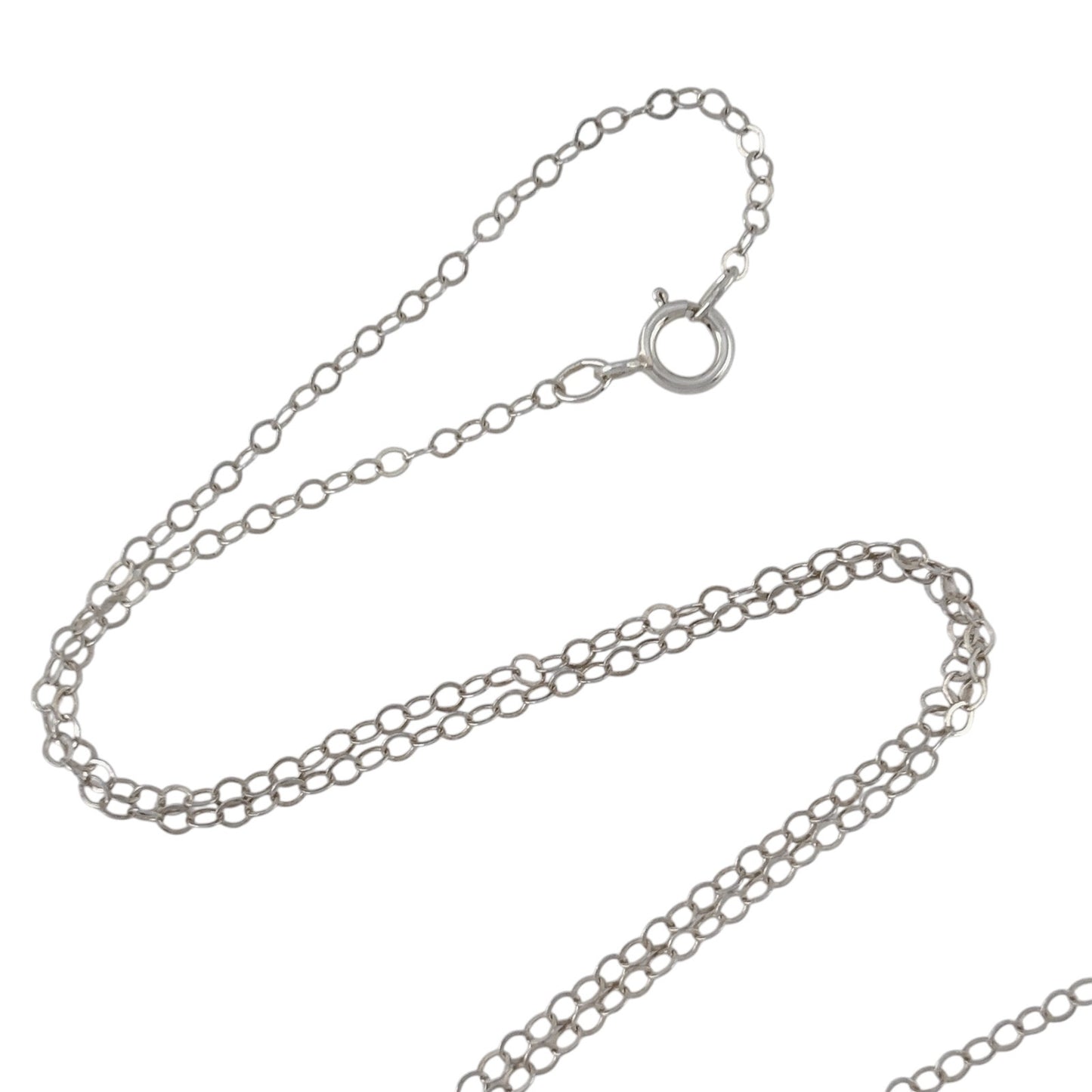 Vintage Sterling Silver 925 Cable Chain Necklace 16"