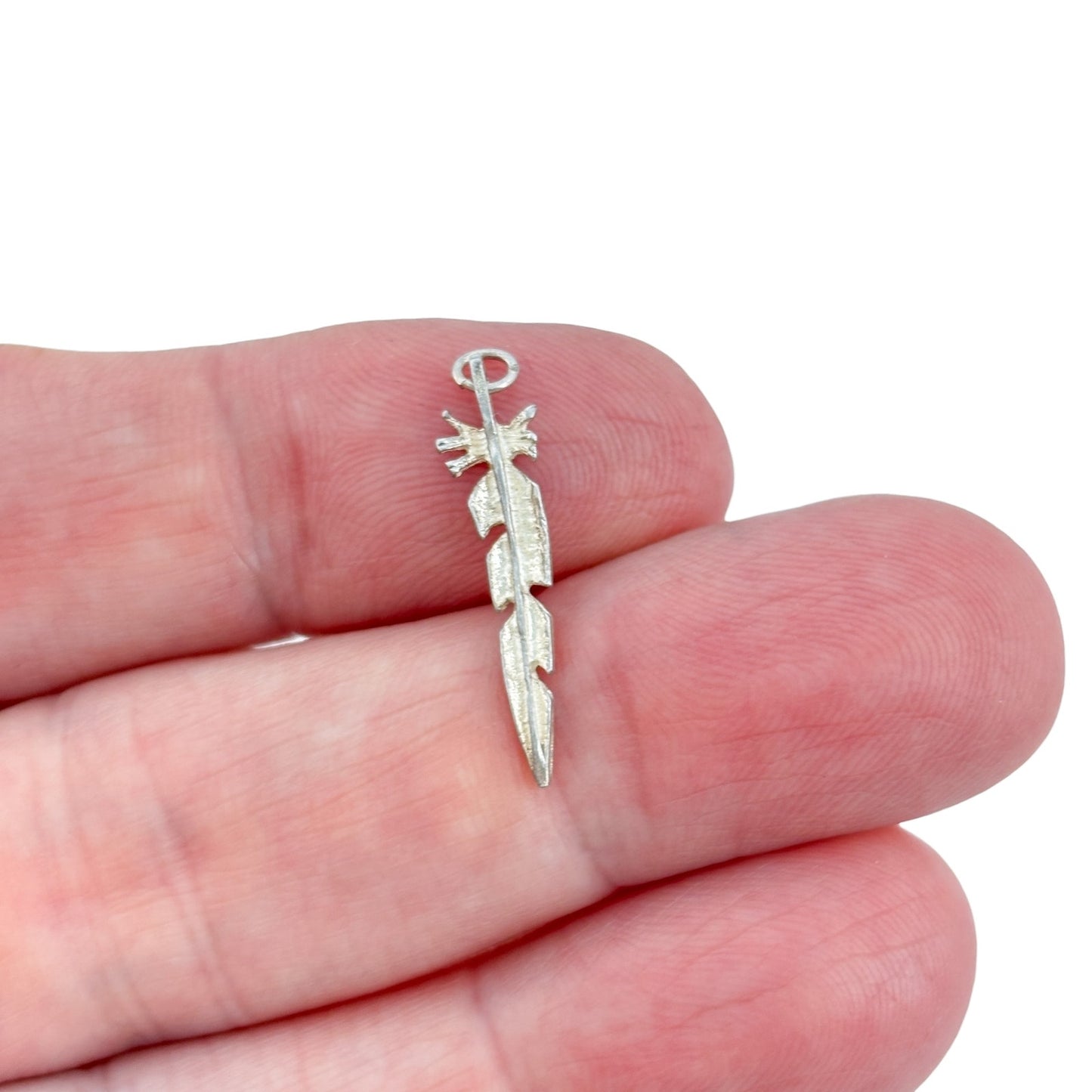 Vintage Sterling Silver 925 Feather Charm