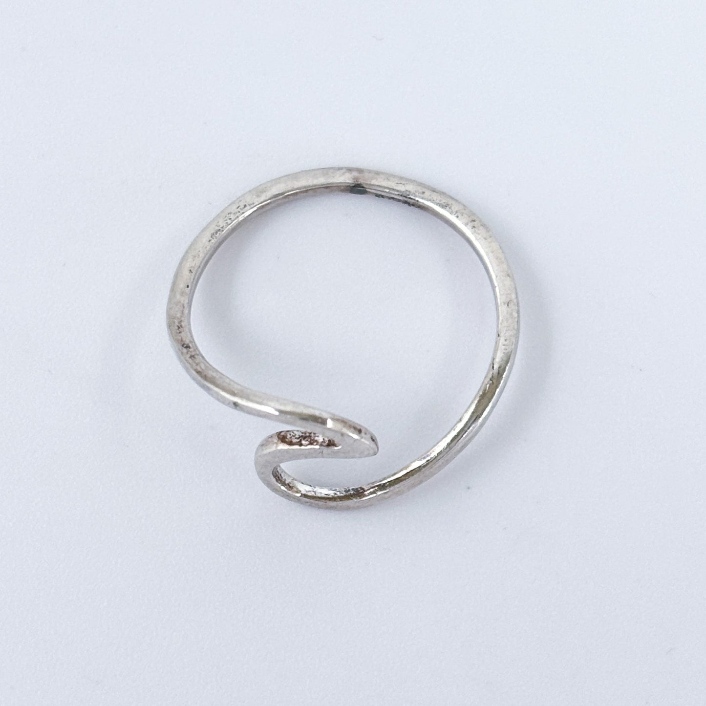 Copied - Vintage Sterling Silver 925 Open Heart Toe Ring Size 5