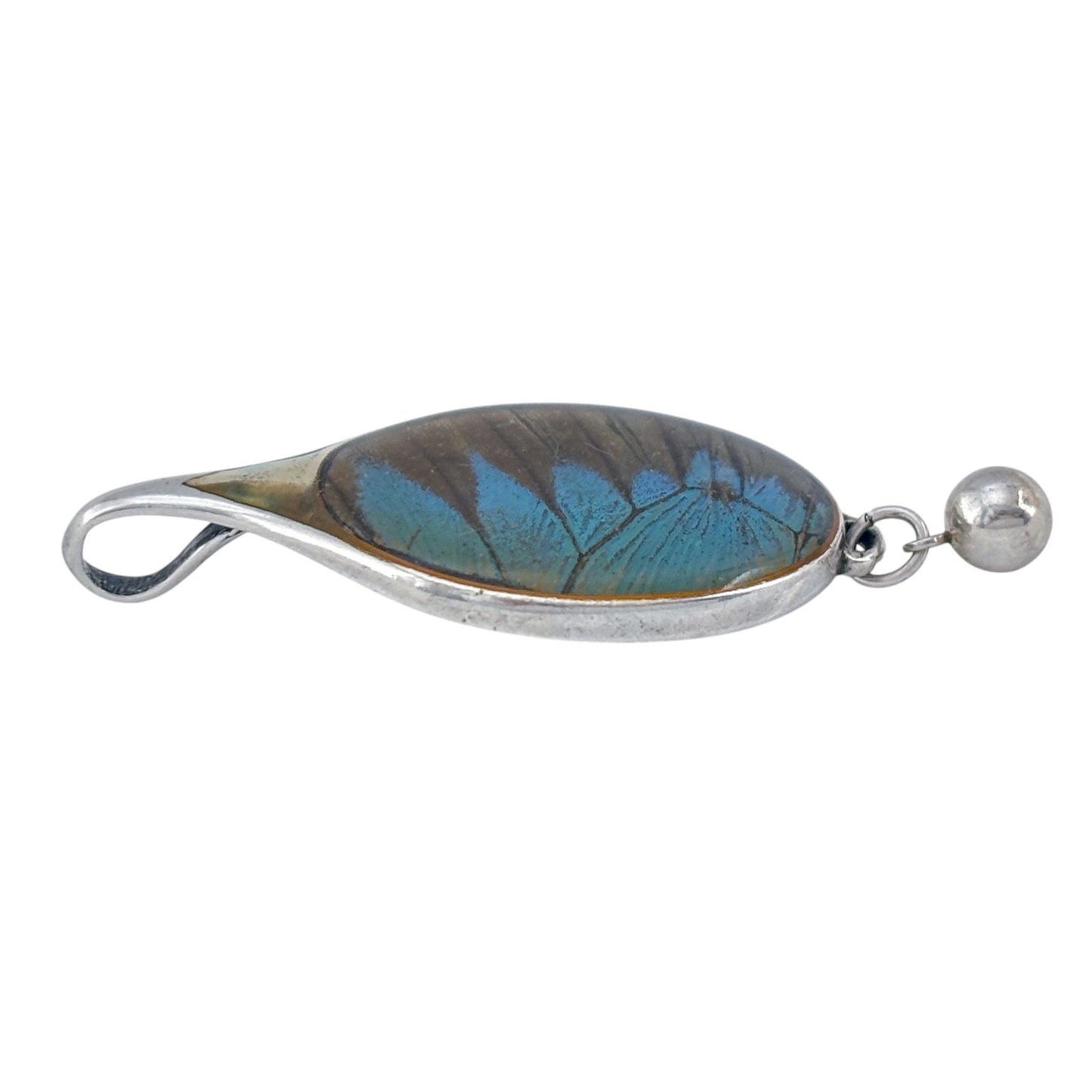 Vintage Barbra Bosco Sterling Silver 925 Morpho Butterfly Pendant