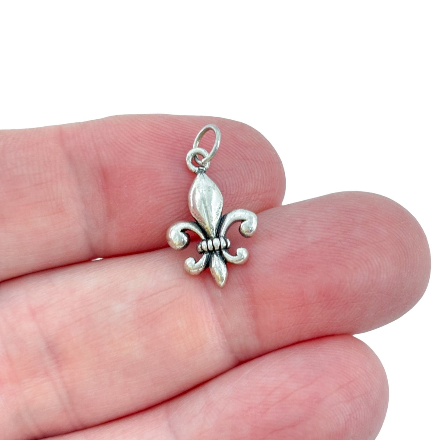 Vintage Sterling Silver 925 Fleur de Lis Pendant