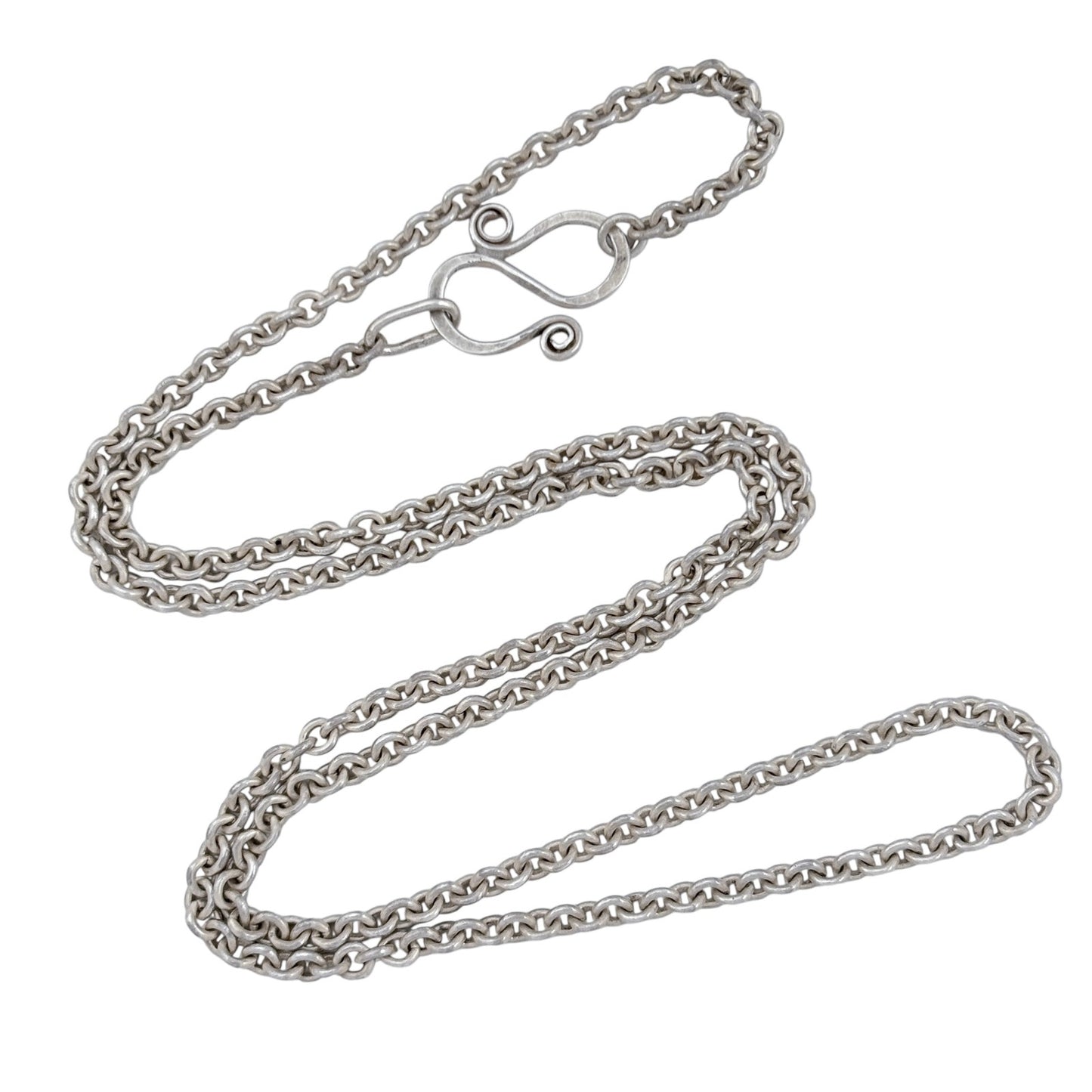 Vintage Sterling Silver 925 Cable Chain Necklace 25.5"