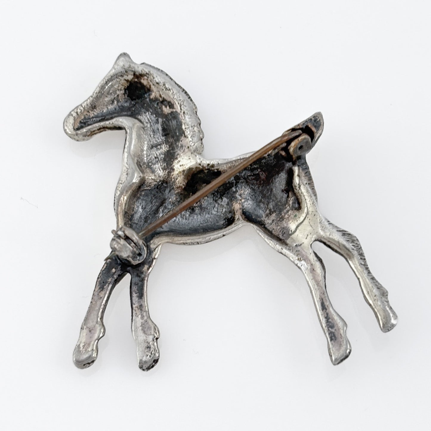 Vintage Sterling Silver 925 Horse Foal Brooch
