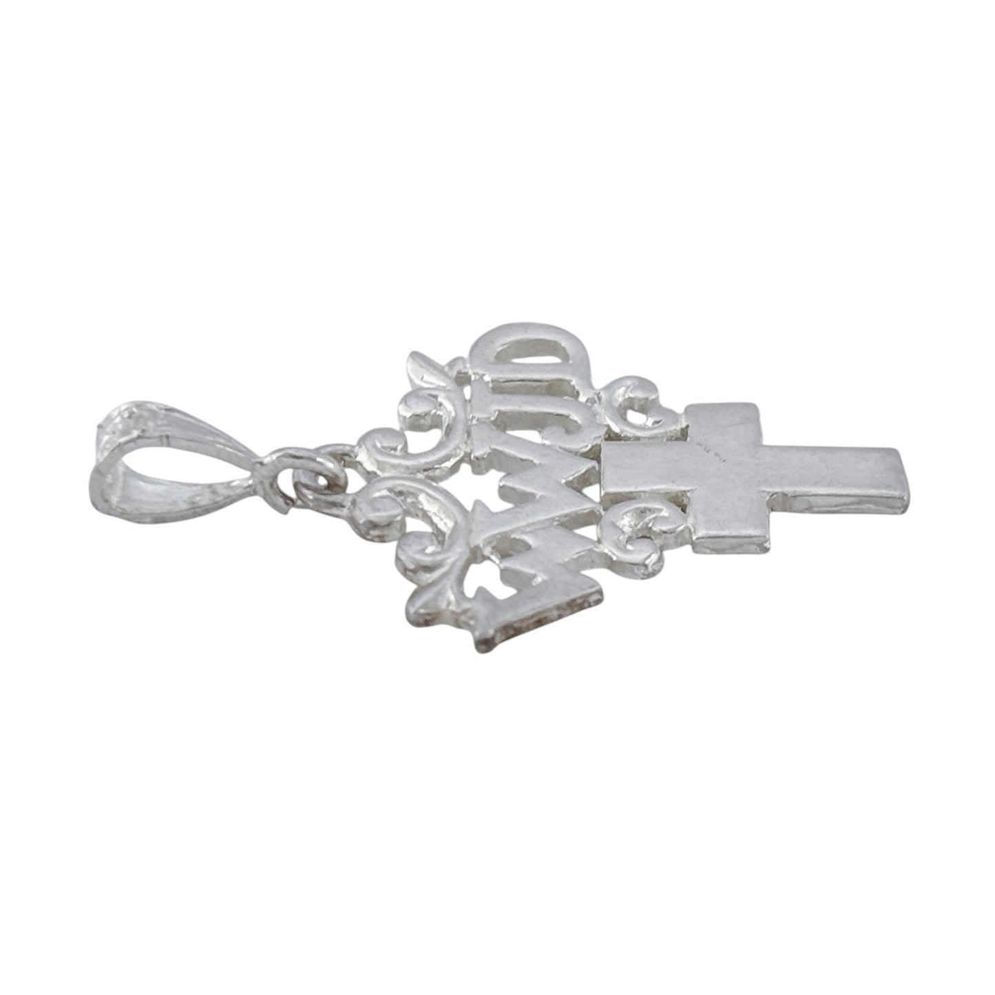 Vintage Sterling Silver 925 WWJD Cross Pendant