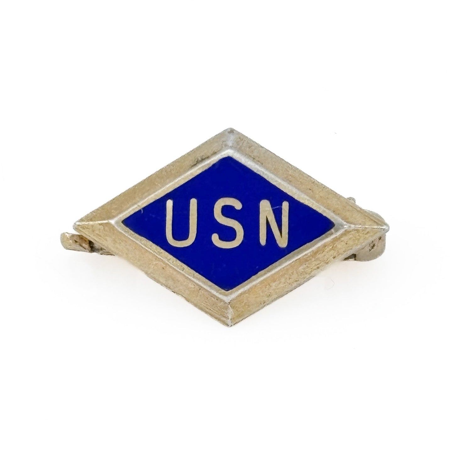 Vintage Sterling Silver 925 USN Enamel Brooch