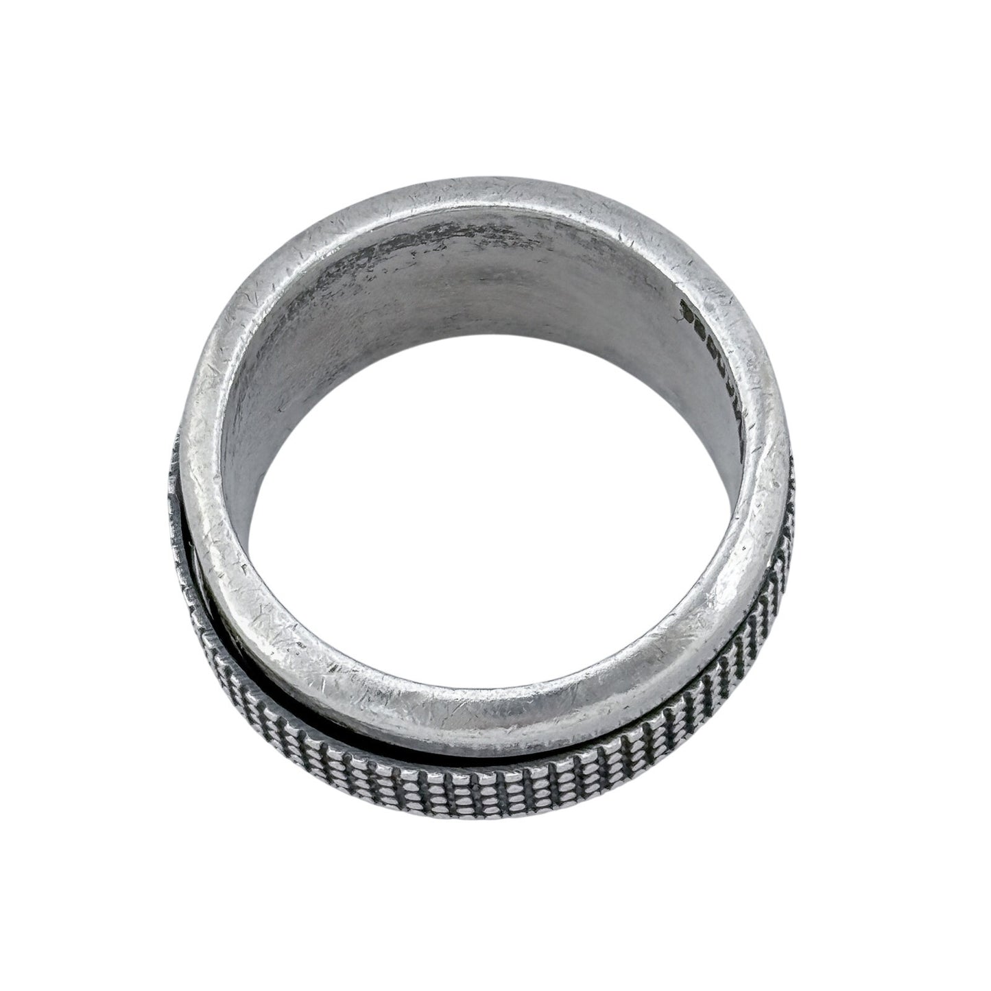 Vintage Mexican Sterling Silver 925 Spinner Fidget Ring Size 9