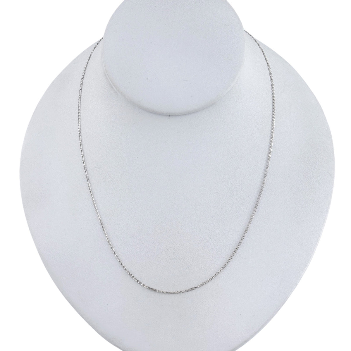 Vintage Sterling Silver 925 Curb Link Chain Necklace 18"