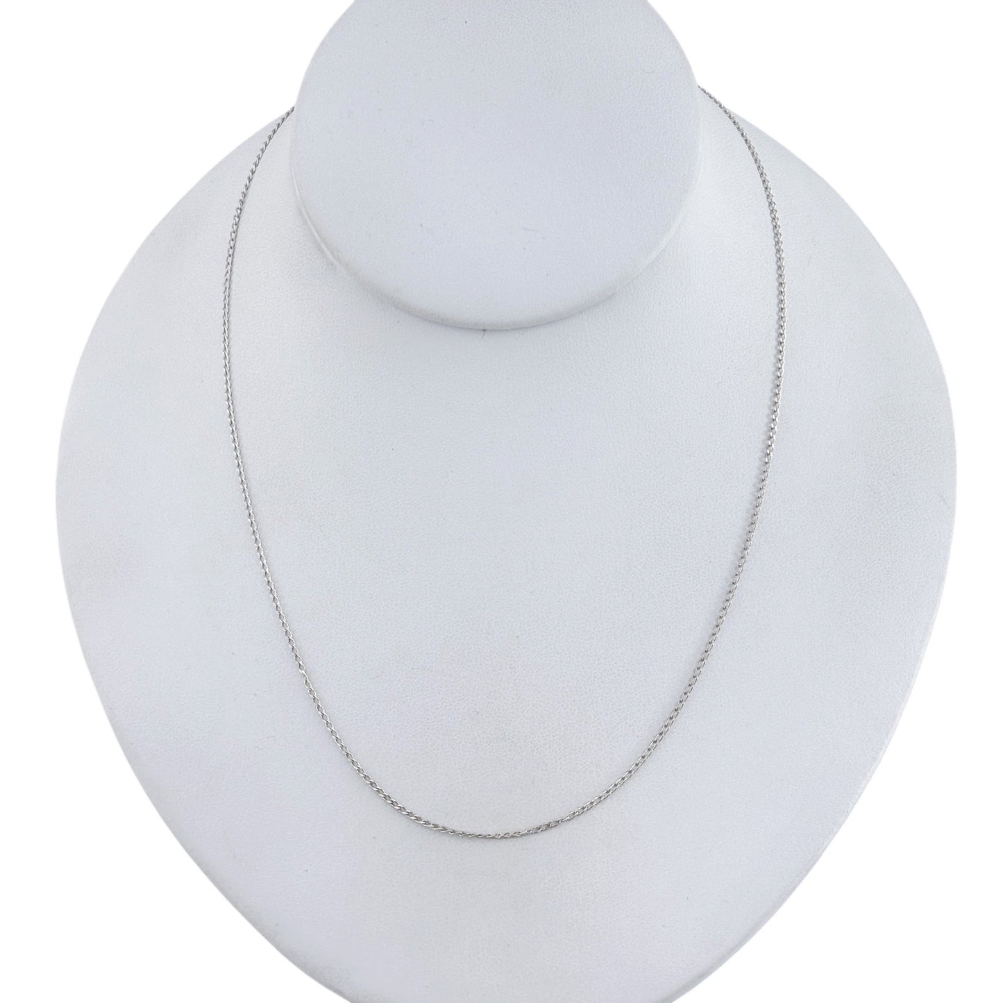 Vintage Sterling Silver 925 Curb Link Chain Necklace 18"