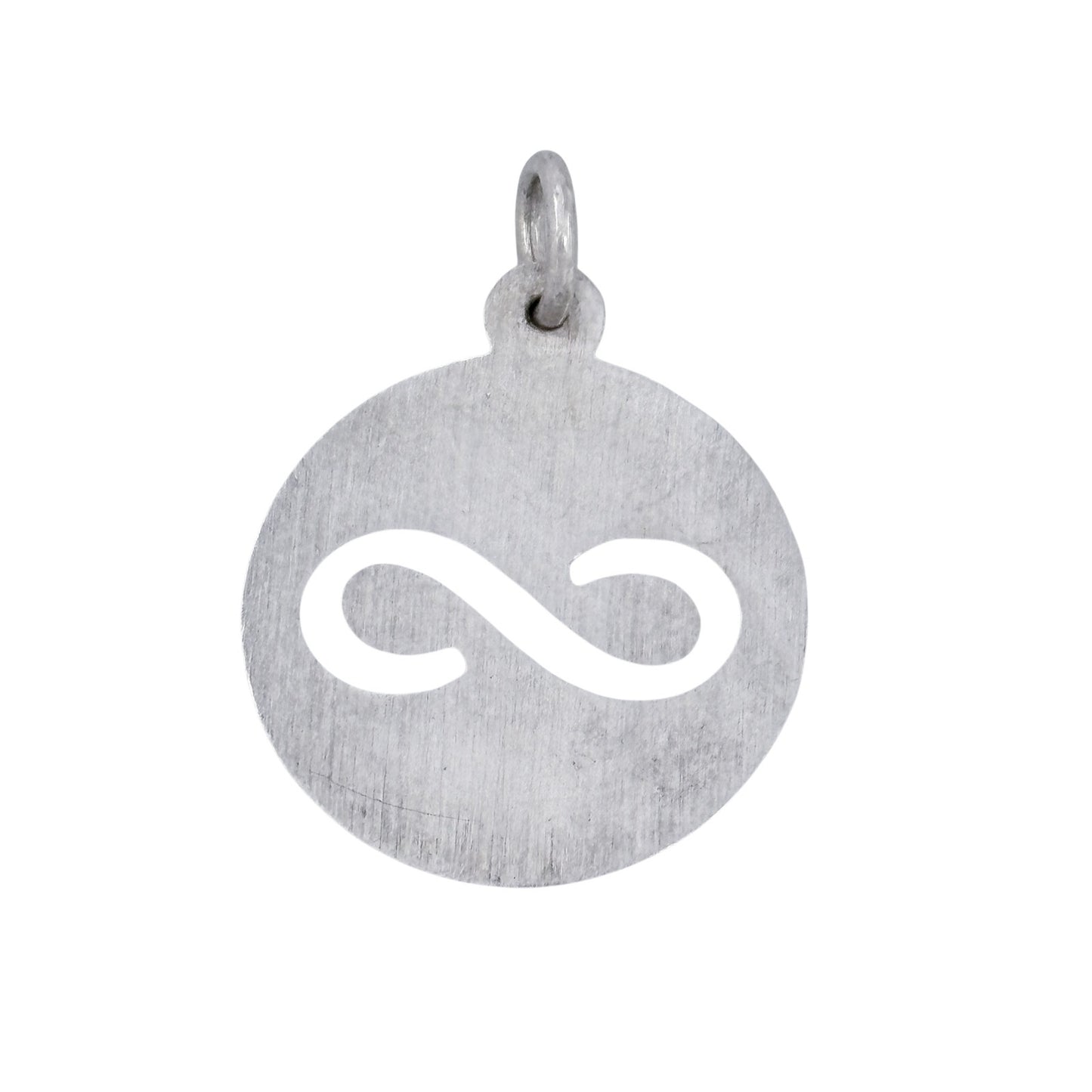 Vintage Sterling Silver 925 Infinity Disc Charm