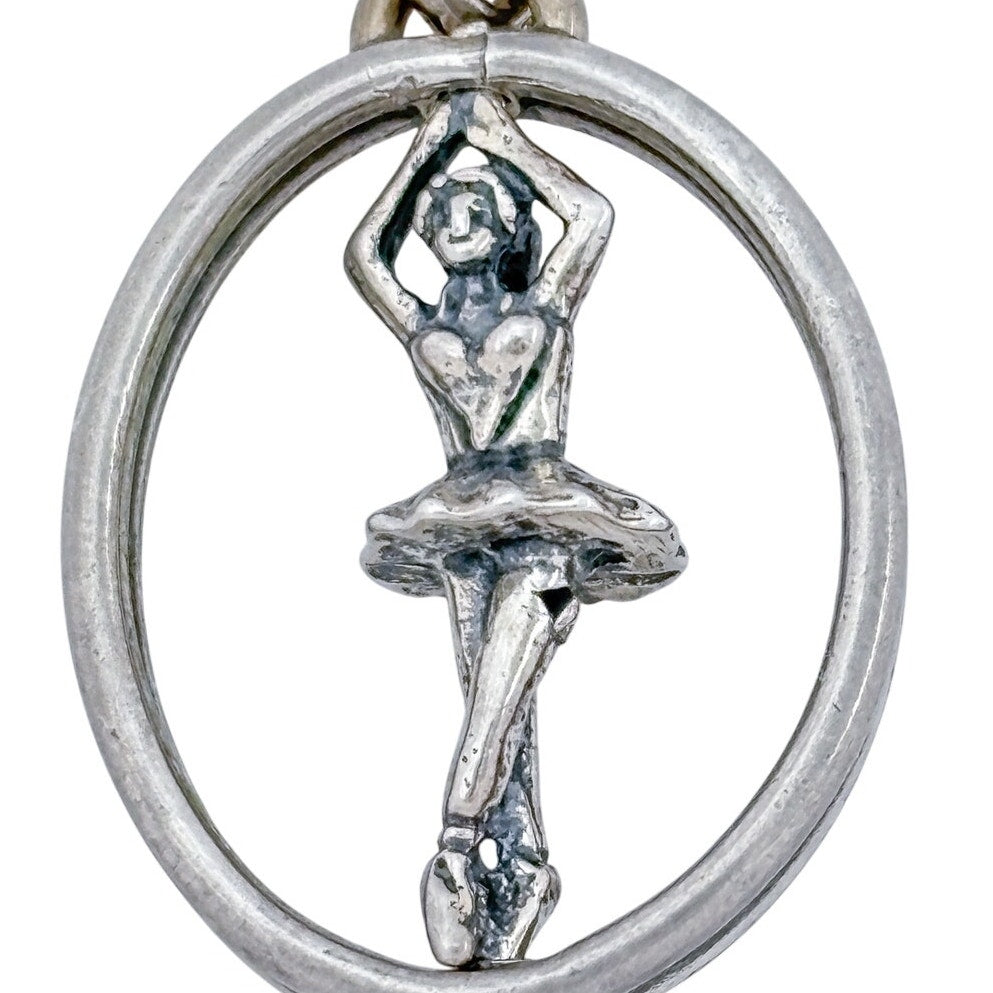 Vintage Sterling Silver 925 Ballerina Spinning Ballet Charm