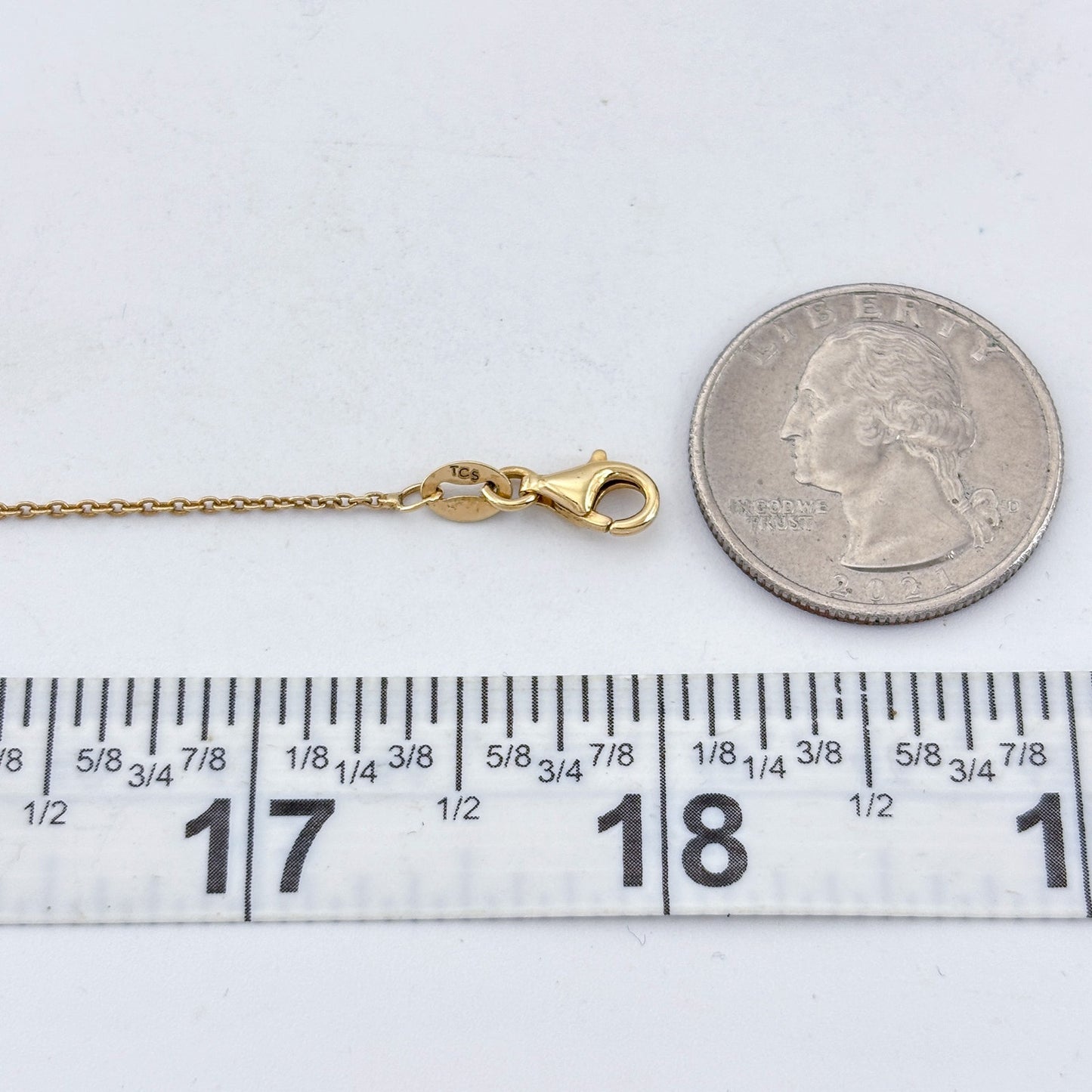 Vintage Sterling Silver 925 Cubic Zirconia V Pendant Necklace 15"-18"
