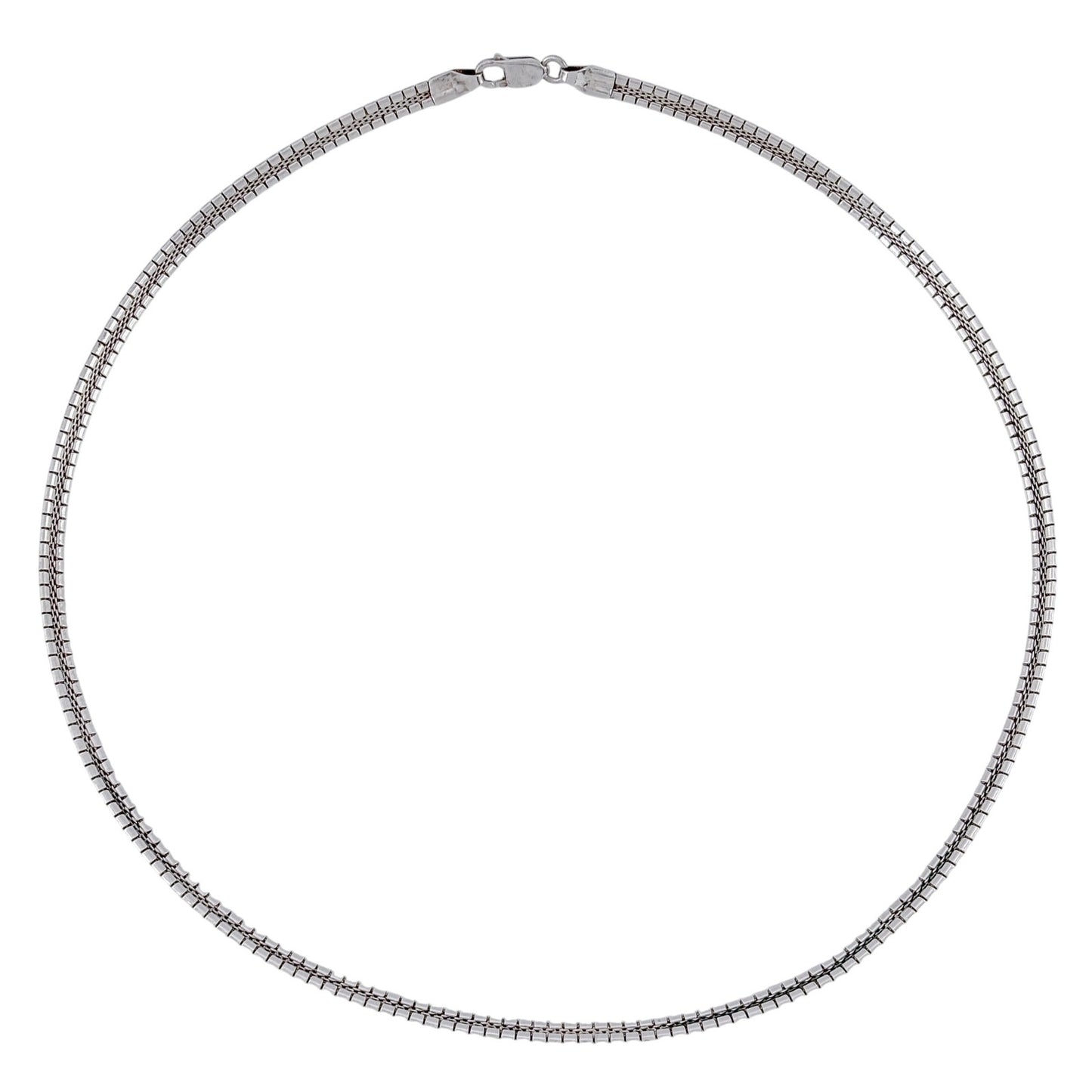 Vintage Sterling Silver 925 Omega Necklace 18"