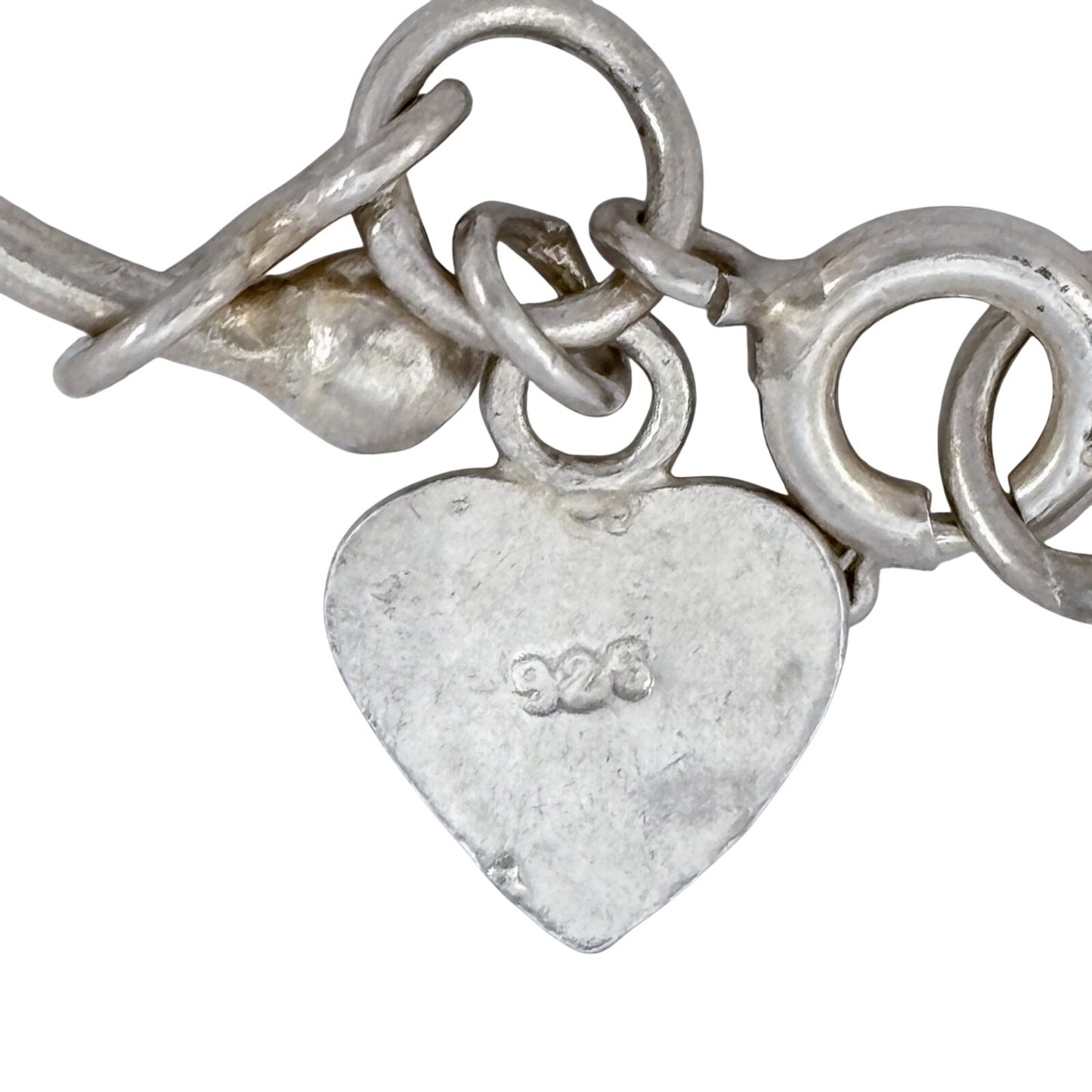Vintage Sterling Silver 925 Wavy Link Bracelet 7"-7.5"