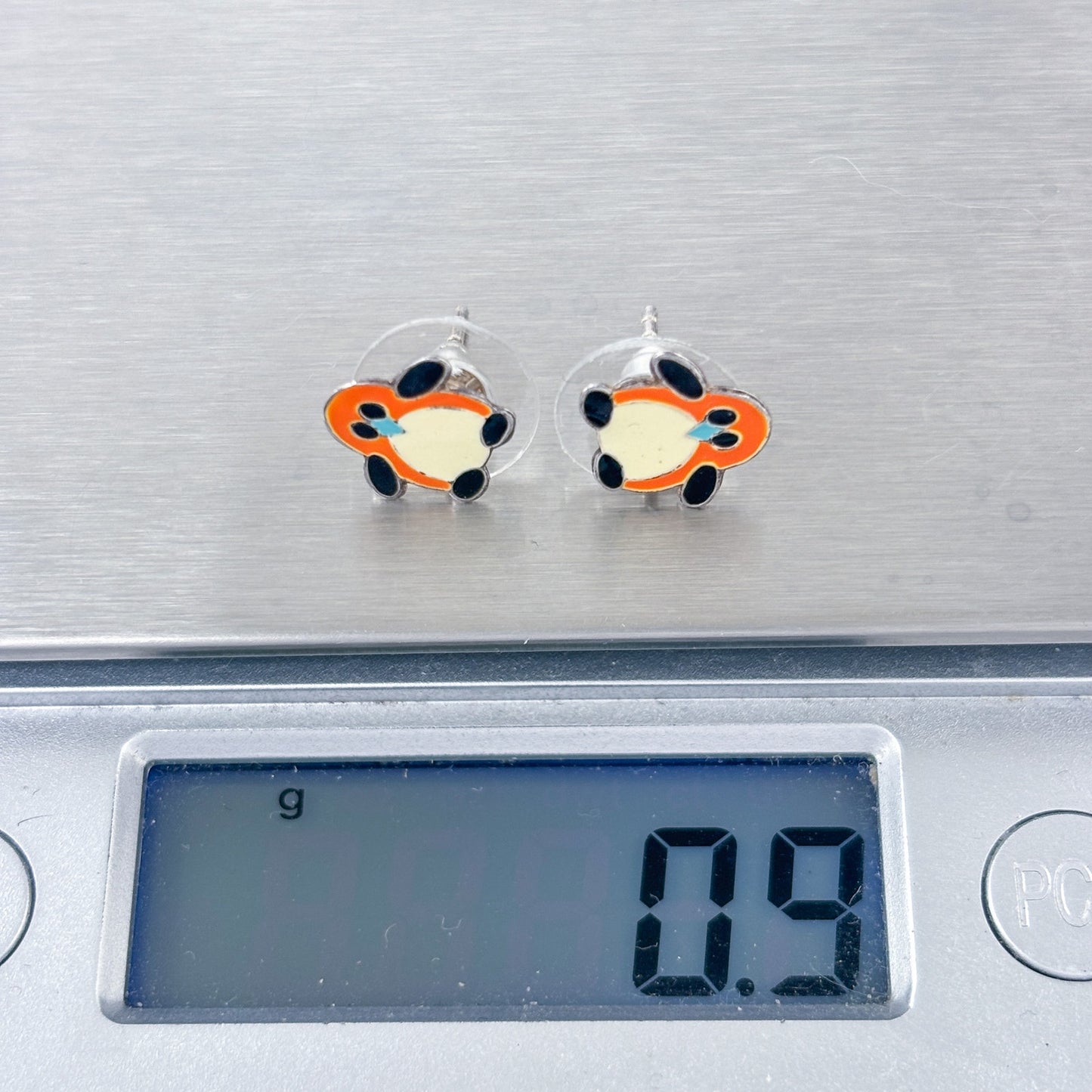 Vintage Sterling Silver 925 Penguin Stud Earrings
