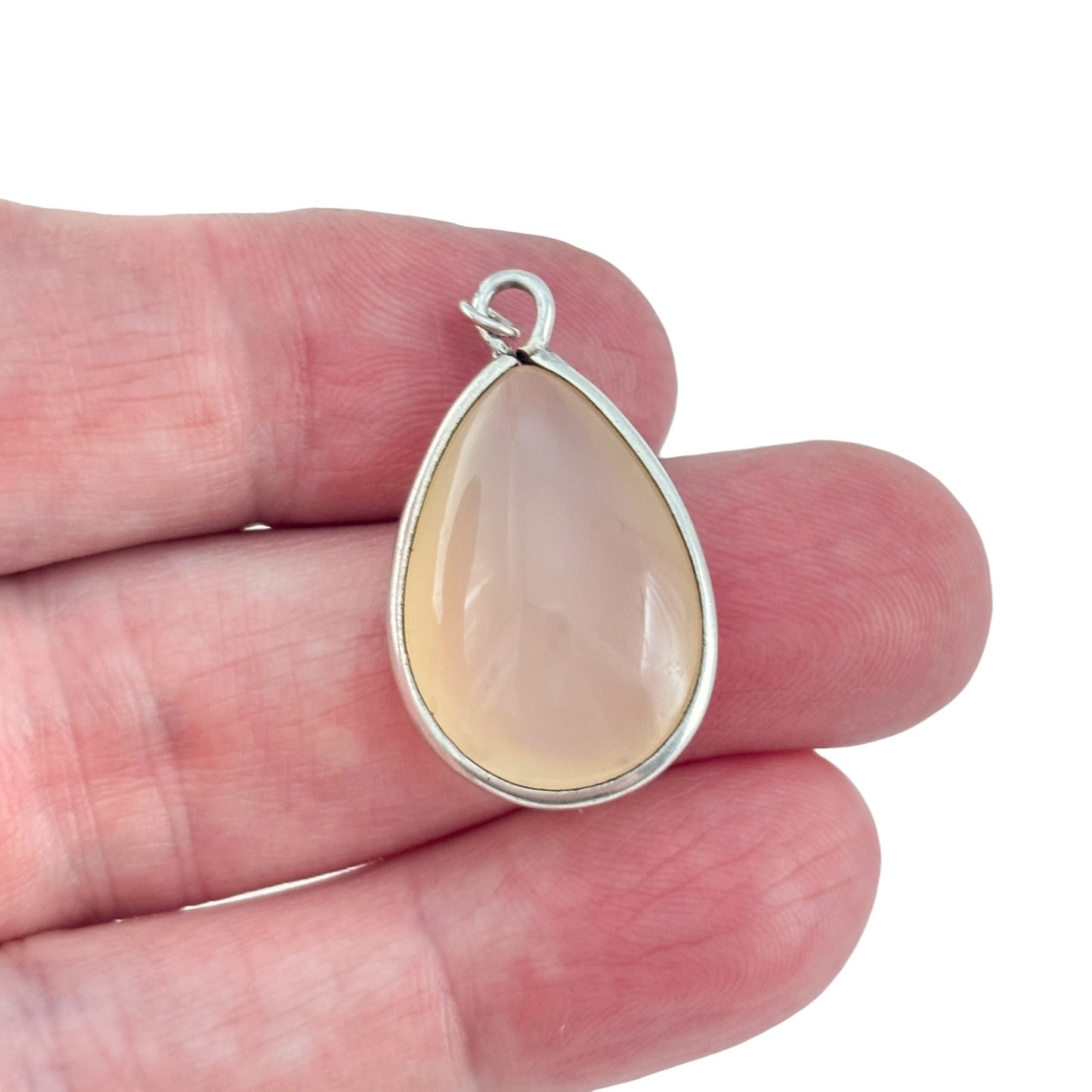 Vintage Sterling Silver 925 Chalcedony Pendant